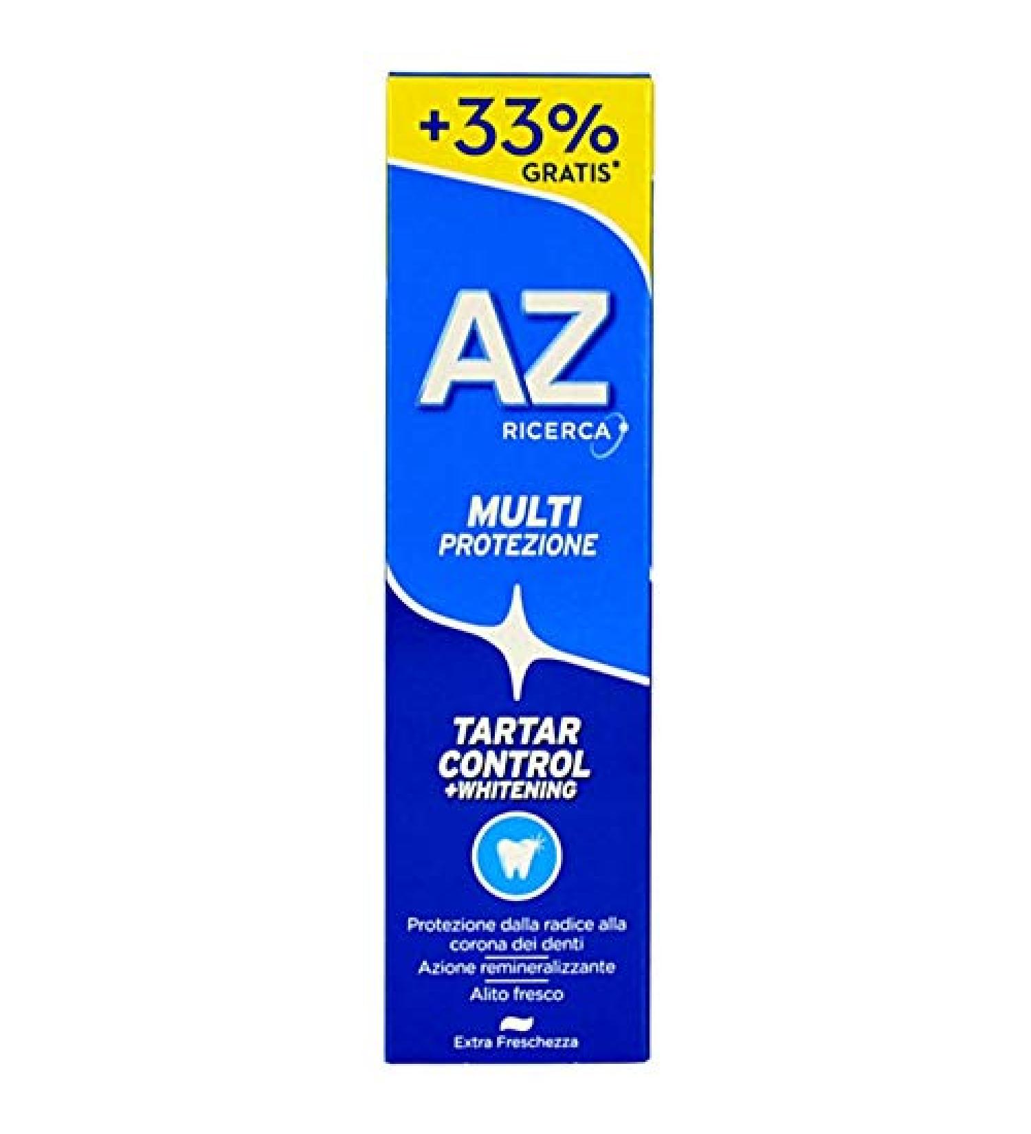12 pieces AZ DENTIFRITEAU TARTAR CONTROL WHITENING PASTE 100 ML