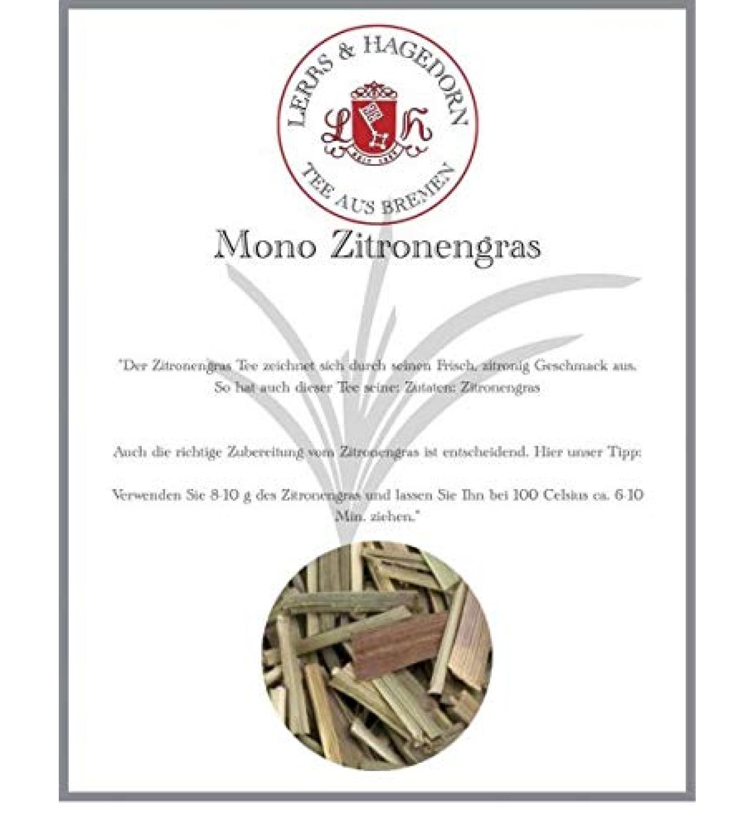  Lerbs & Hagedorn Mono Lemongrass - 1 kg - Buy Online on GoSupps.com