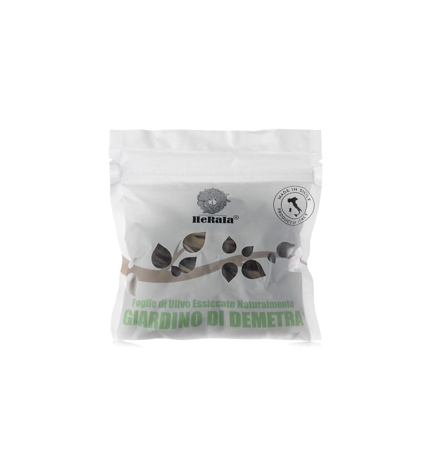 Heraia Heraia - Dried olive leaves - 25 g - Ideal for infusions and Sicilian herbal teas