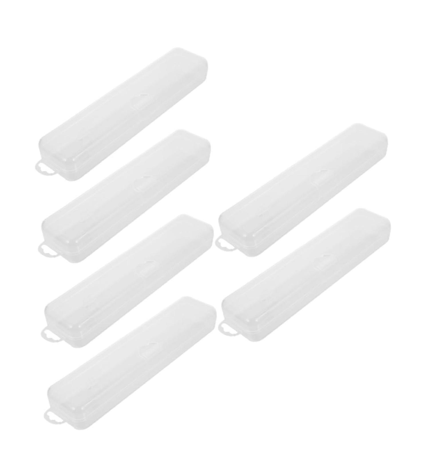 Beavorty Transparent Toothbrush Case - Universal Rectangular Travel Container | Simple Durable & Compact Design for Easy Travel - 19.8x4.6x2.8cm - Buy Online on GoSupps.com