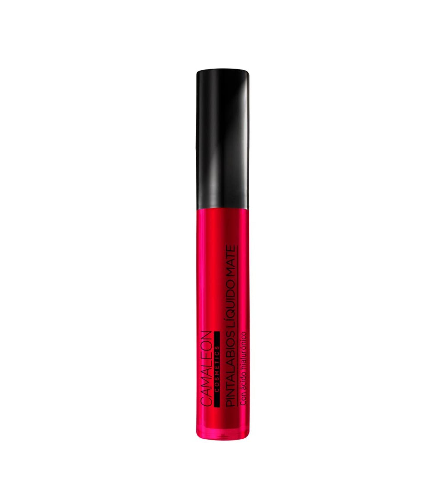  CAMALEON Camaleon Cosmetics - Matte Liquid Lipstick Carmine Red Permanent 16 Hour Vegan - Buy Online on GoSupps.com