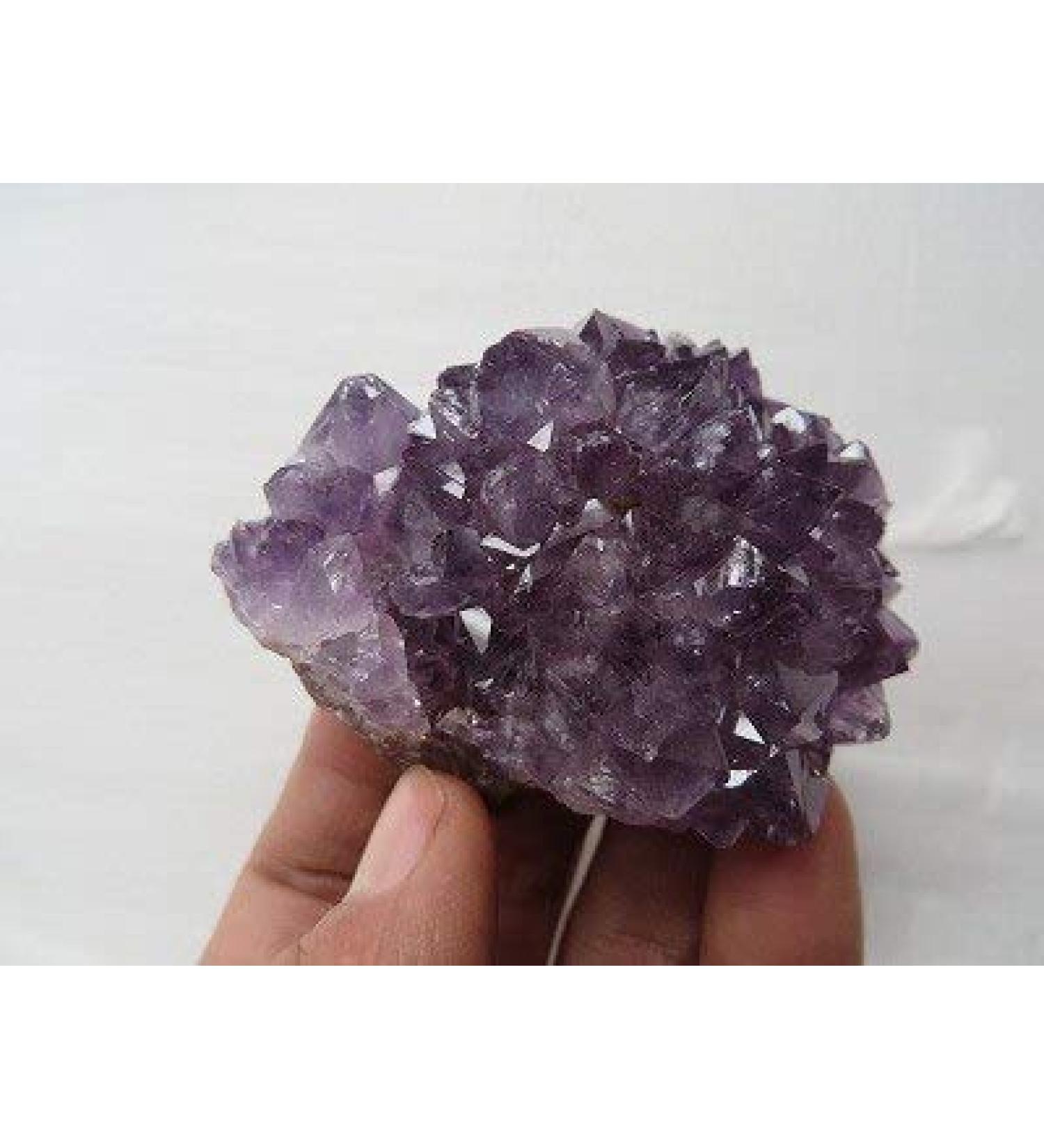 A+++ Uruguay Natural Amethyst Flower Quartz Crystal GEODE Cluster 89g JZIGTDEM - Buy Online on GoSupps.com