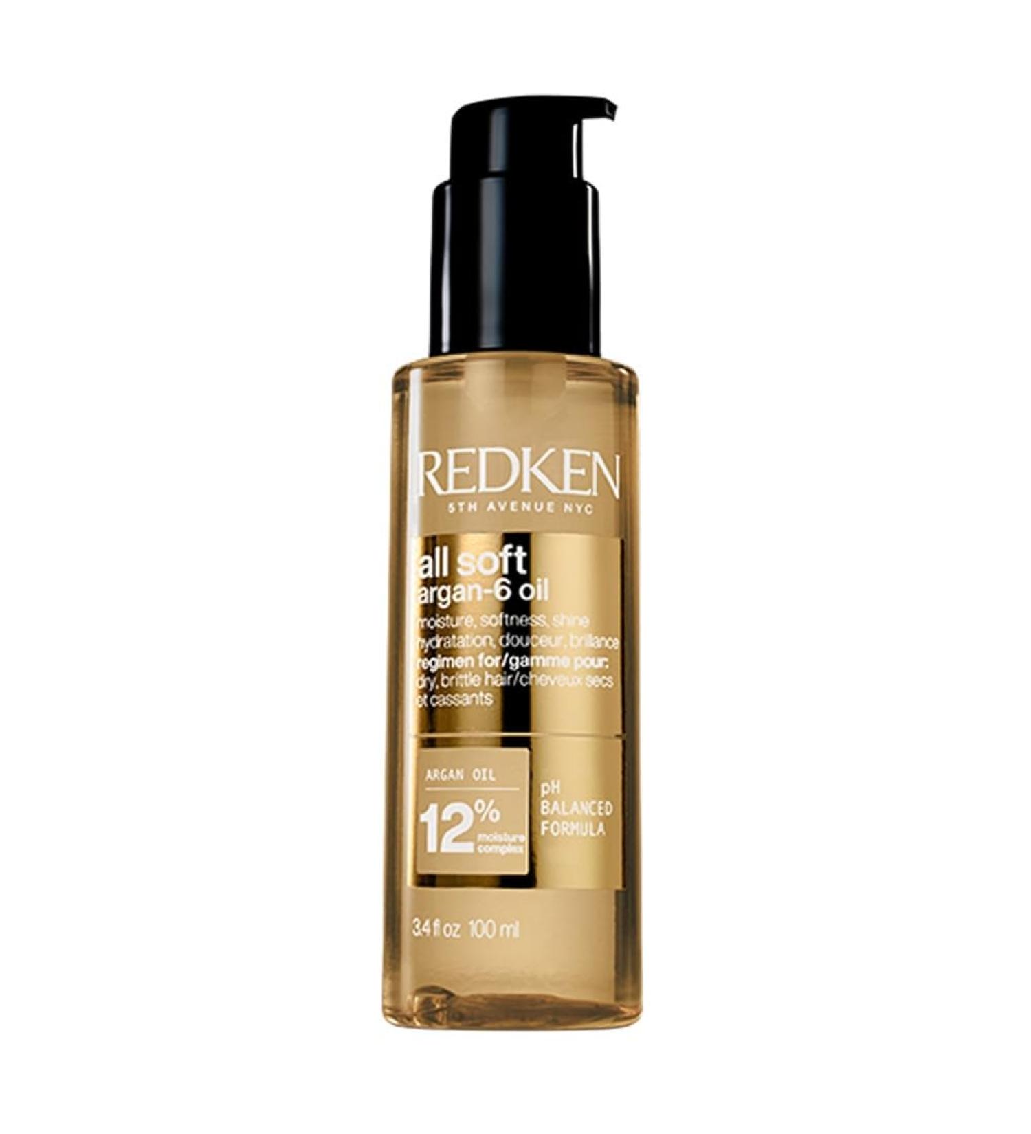 Redken For Dry Brittle Hair LeaveIn Hair Oil Intense Hydration Shine Softness Resilience Protection Against Heat and Frizz With Argan Oil and Moisture Complex All Soft Argan6 Oil 100ML - Buy Online on GoSupps.com