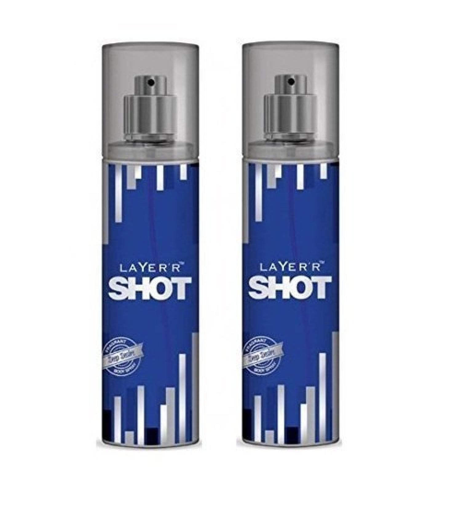 Layer'r Shot Fragrant Deep Desire Body Spray (135ml) (Pack of 2)