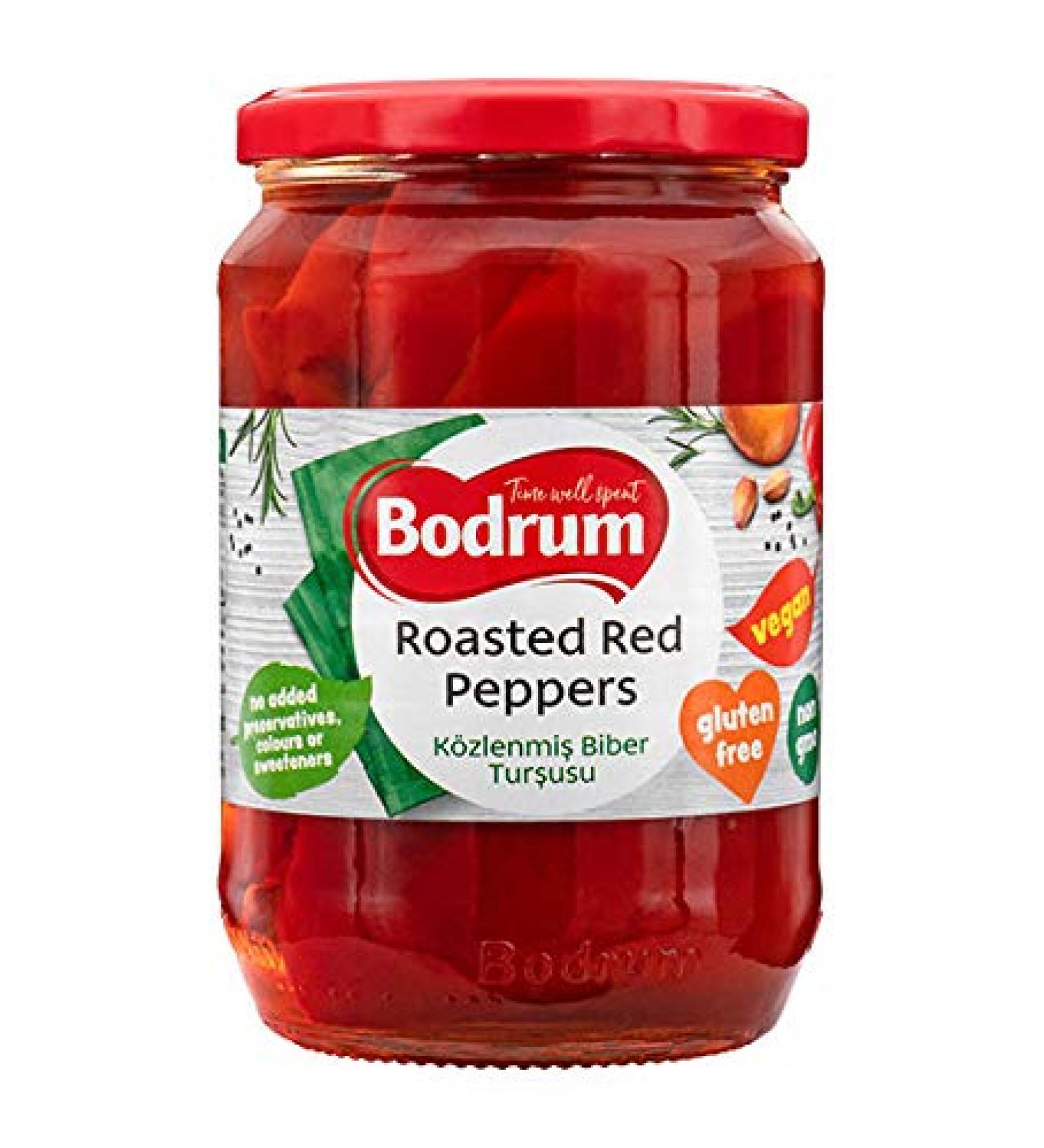 Pickled Roasted Red Peppers in Vinegar Bodrum 670g