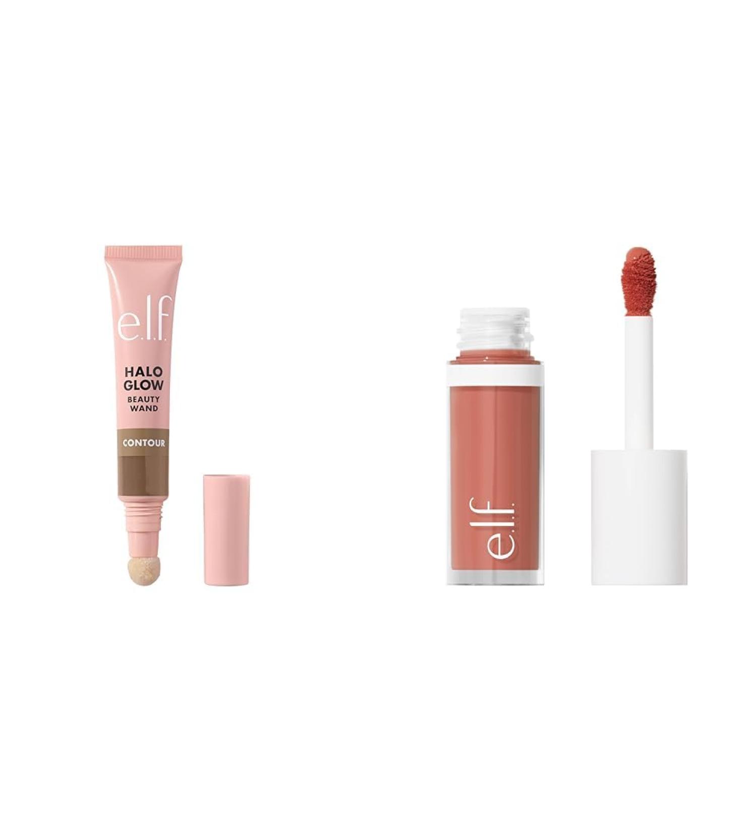 e.l.f. Halo Glow Contour Beauty Wand Liquid Contour Wand For A Naturally Sculpted Look & Camo Liquid Blush Long-lasting Liquid Blush For High-pigment Colour Creates A Soft - Buy Online on GoSupps.com
