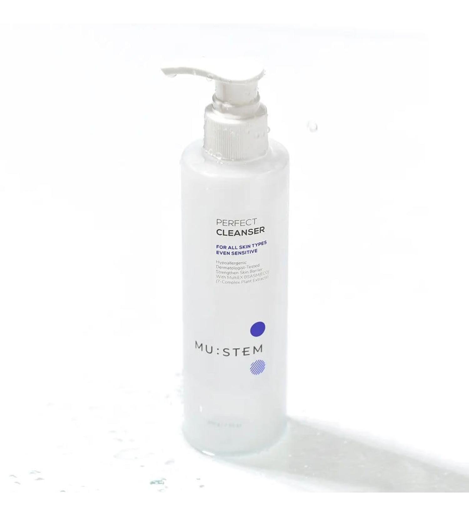 MU:STEM moisturizer/cleanser - Daily Use - All Skin Types with Aloe Vera Extract. Remove impurities and give fresh feeling 7.05 Oz - Buy Online on GoSupps.com