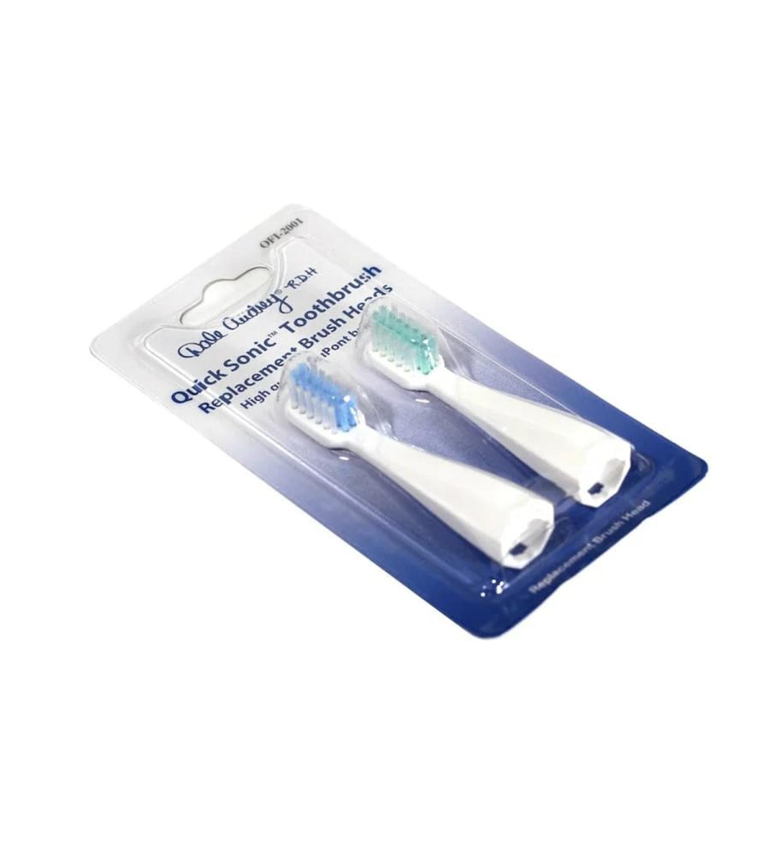 Dale Audrey Ayurvedic Quick Sonic Toothbrush Head Replacement for Adults | DailyClean Toothbrush | (2 Count)