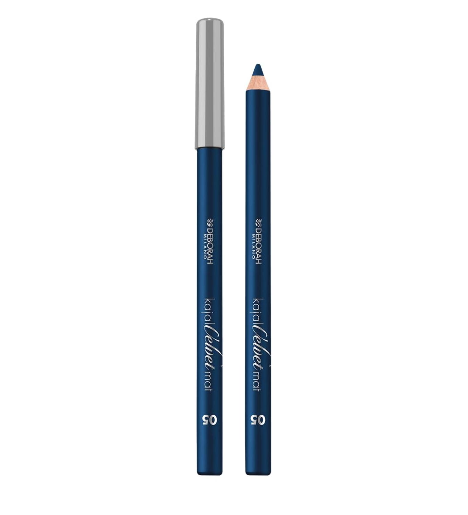 Deborah Milano Kajal Kajal Velvet Mat 05 Bleu Longue Dur e Ultra pigment et cr meux donne un look intense et d fini 1.3g bleu 1 unit (Lot de 1) - Buy Online on GoSupps.com