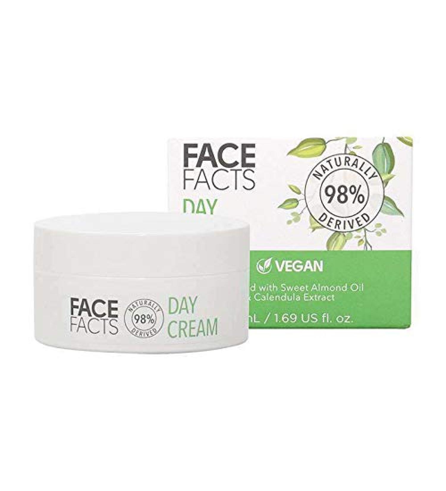 Face Facts 98% Naturall Derived Day Cream Vegan 50ml