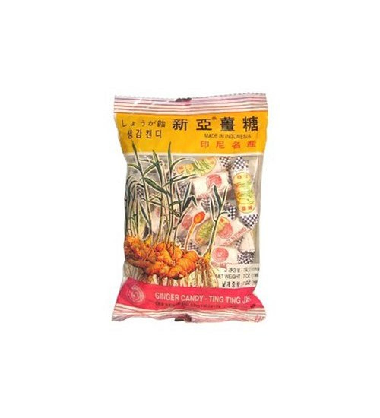 (Pack of 10) Ting Ting Jehe Chewy Ginger Candy Value Pack 4.04oz 4.04 Ounce (Pack of 10)