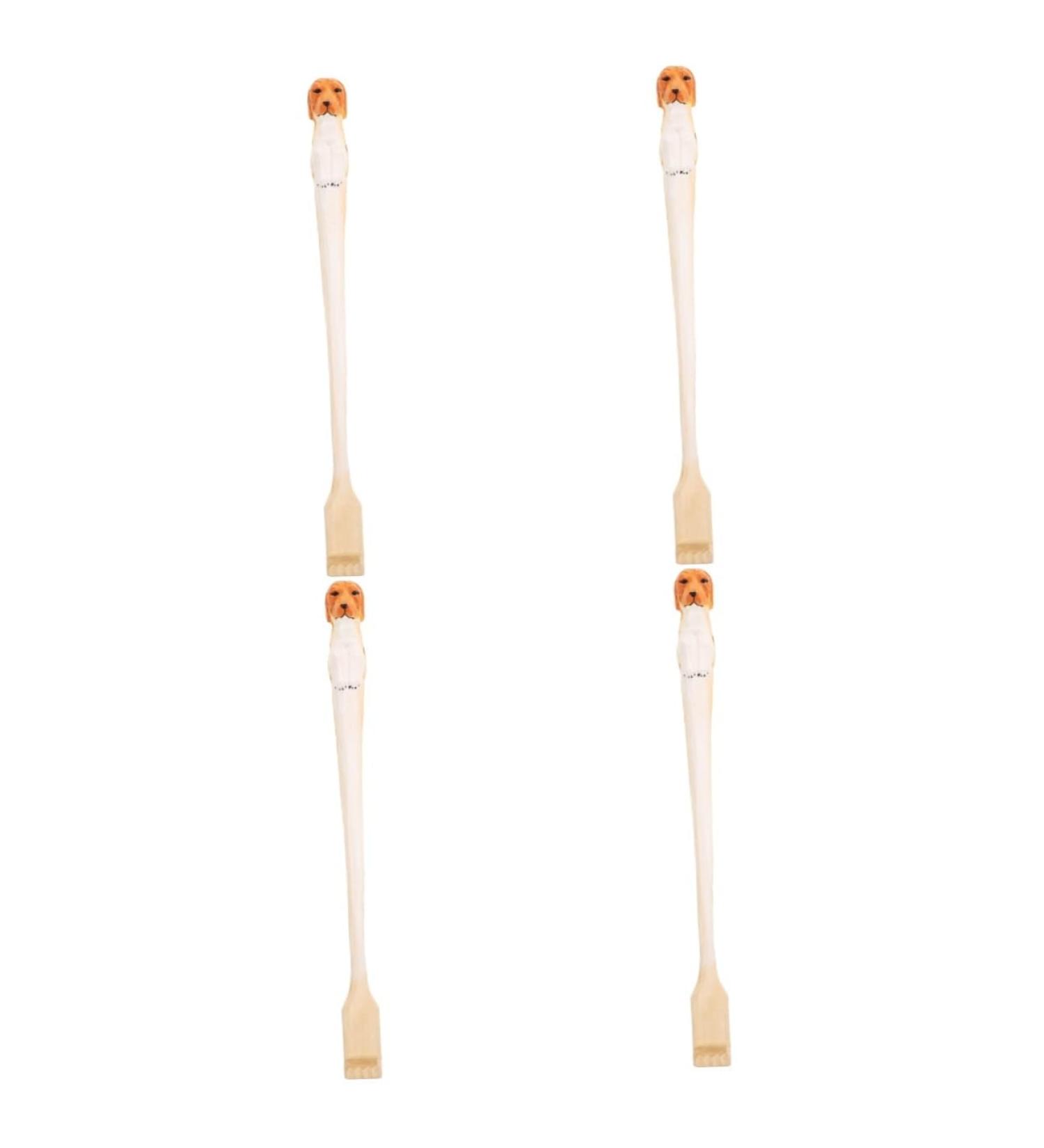 Beavorty 4-Piece Animal Tickling Facial Scraps & Vibrating Neck Massager | Wooden Back Scratchers - Handy Grooming Tools for Men - Buy Online on GoSupps.com