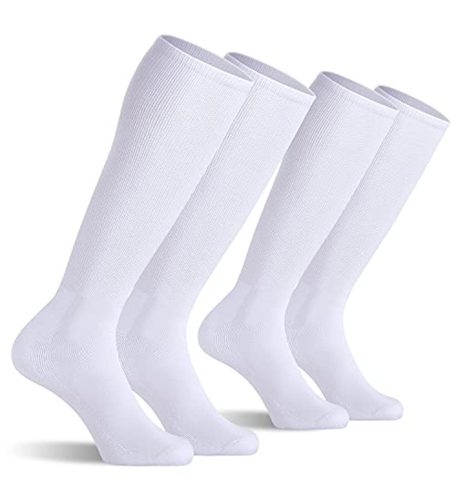 Celersport Multi-Sport Tube Socks - White (2 Pack) | Youth & Adult Sizes - Buy Online on GoSupps.com
