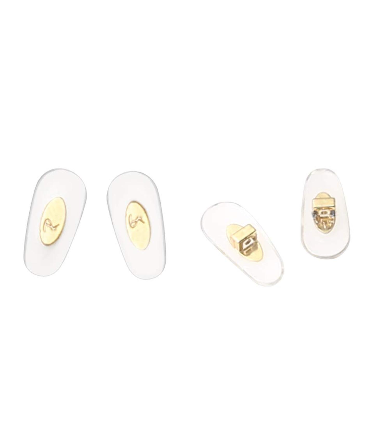 Oak&Ban Replacement Plug-in Nose Pads for Ray-Ban RB6335 | Eyeglass Repair Kit with Bonus Cleaning Cloth (Gold) - International Shipping Available - Buy Online on GoSupps.com