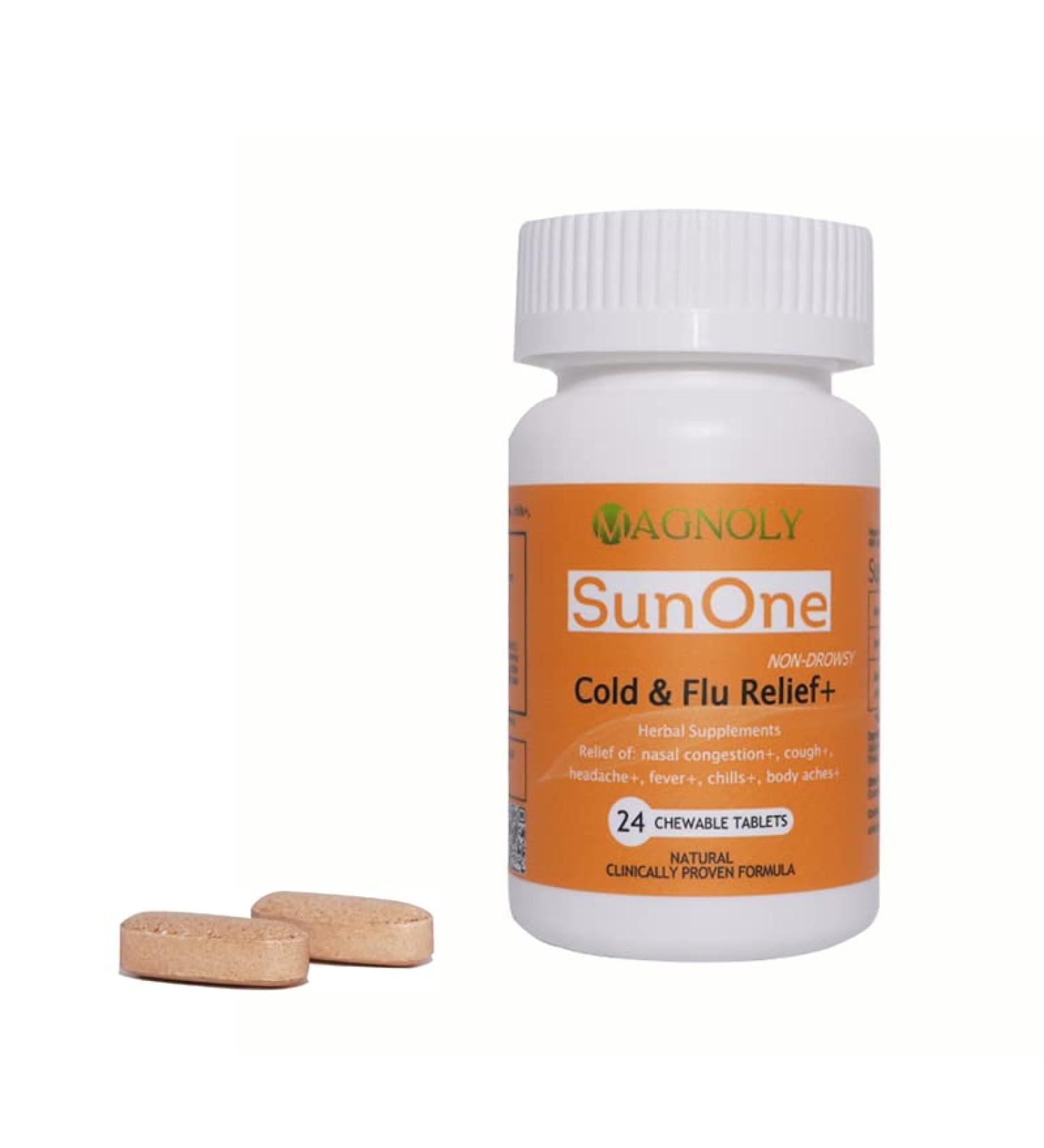 SunOne Herbal Supplements for Cold & Flu Relief - Non-Drowsy Formula | Shop Internationally - Buy Online on GoSupps.com