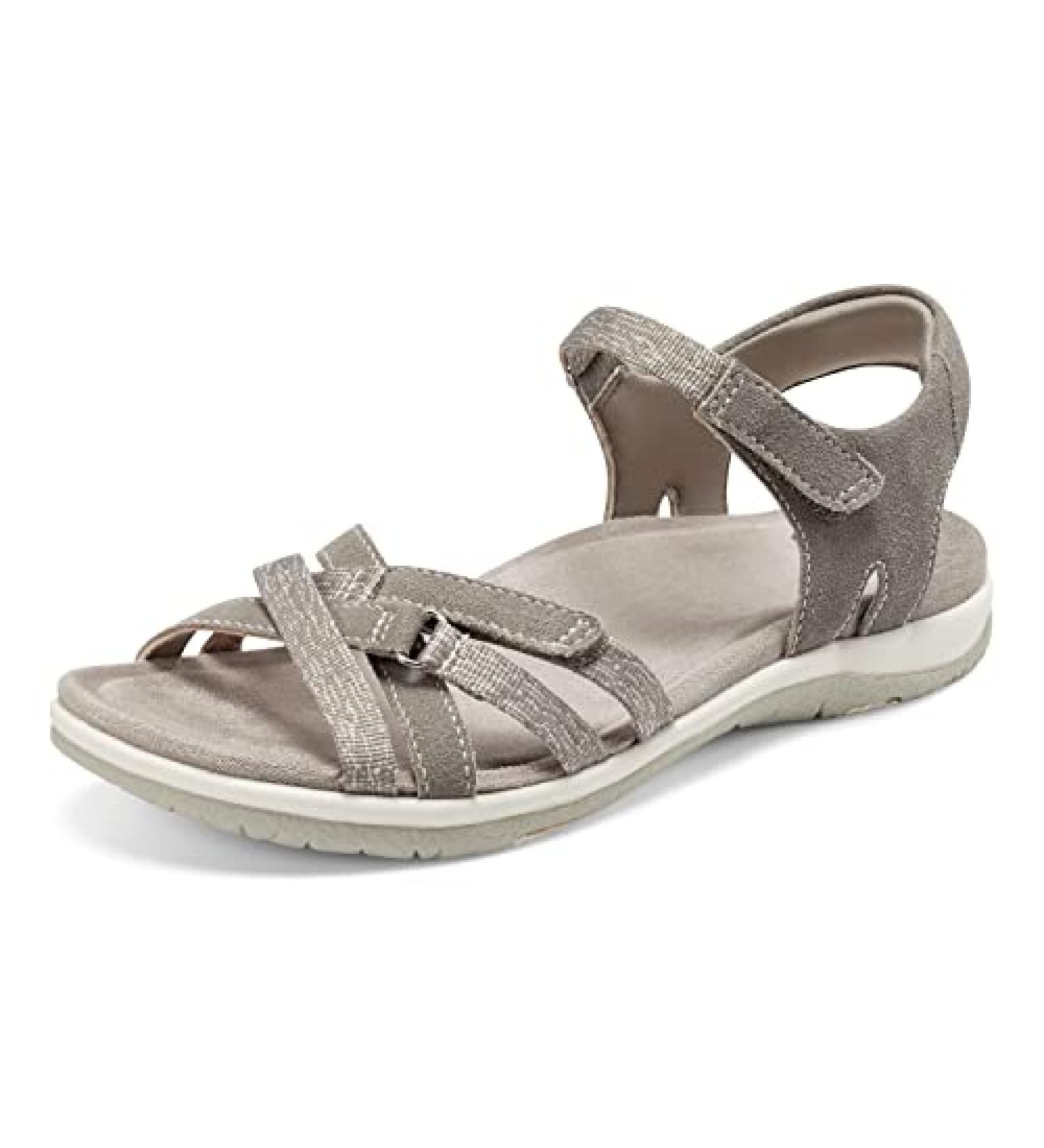 Earth Origins Women s Sofia Sandals Granite Size 9 Comfortable Casual Walking Shoes
