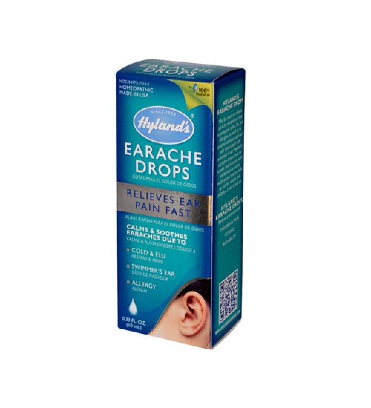 Hyland's Earache Drops Adult Children 4x .33 Oz