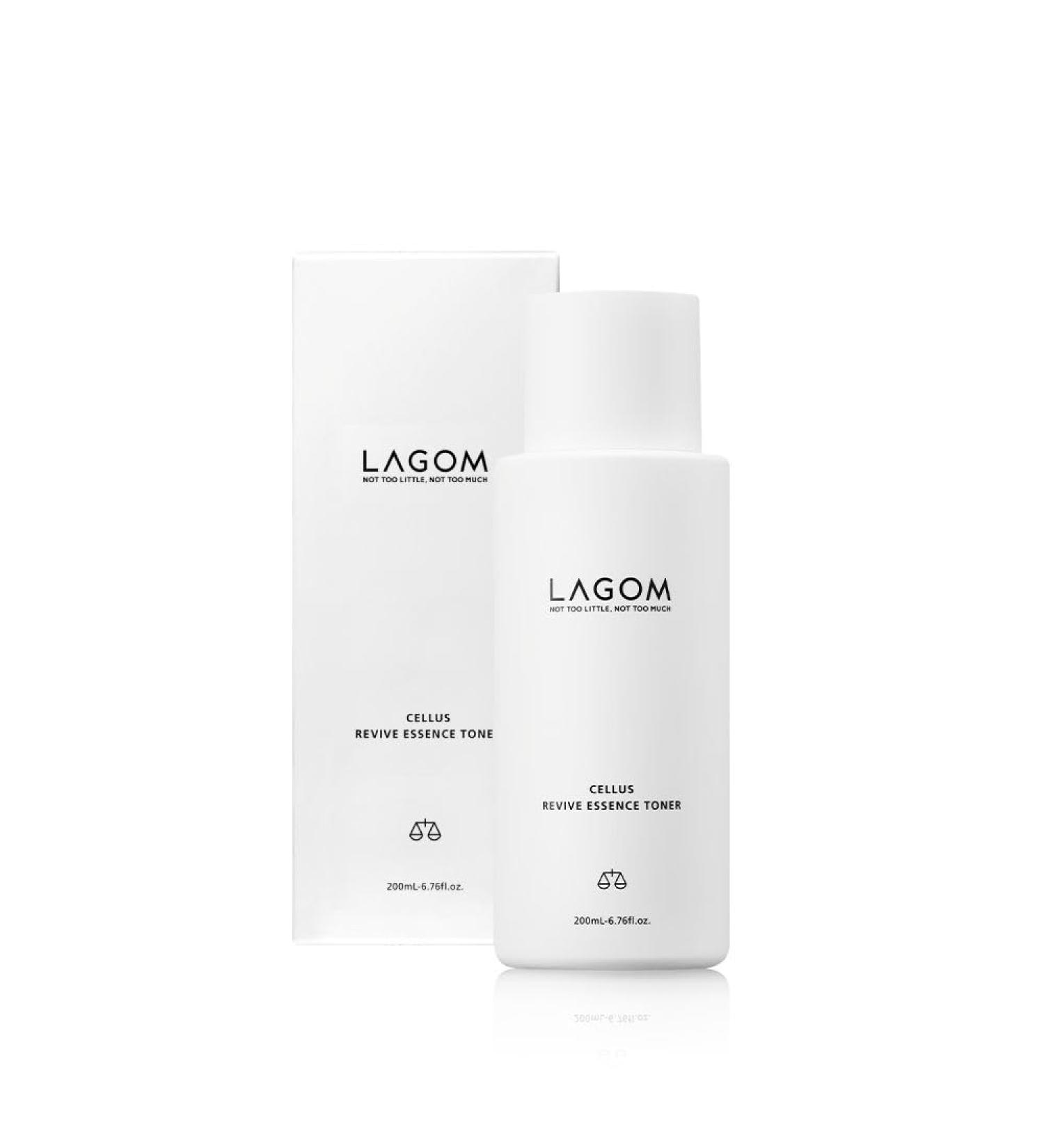 LAGOM Cellus Revive Essence Toner - 200ml | Soothing Hydration with Hyaluronic Acid & Herbal Nutrition for All Skin Types - Buy Online on GoSupps.com