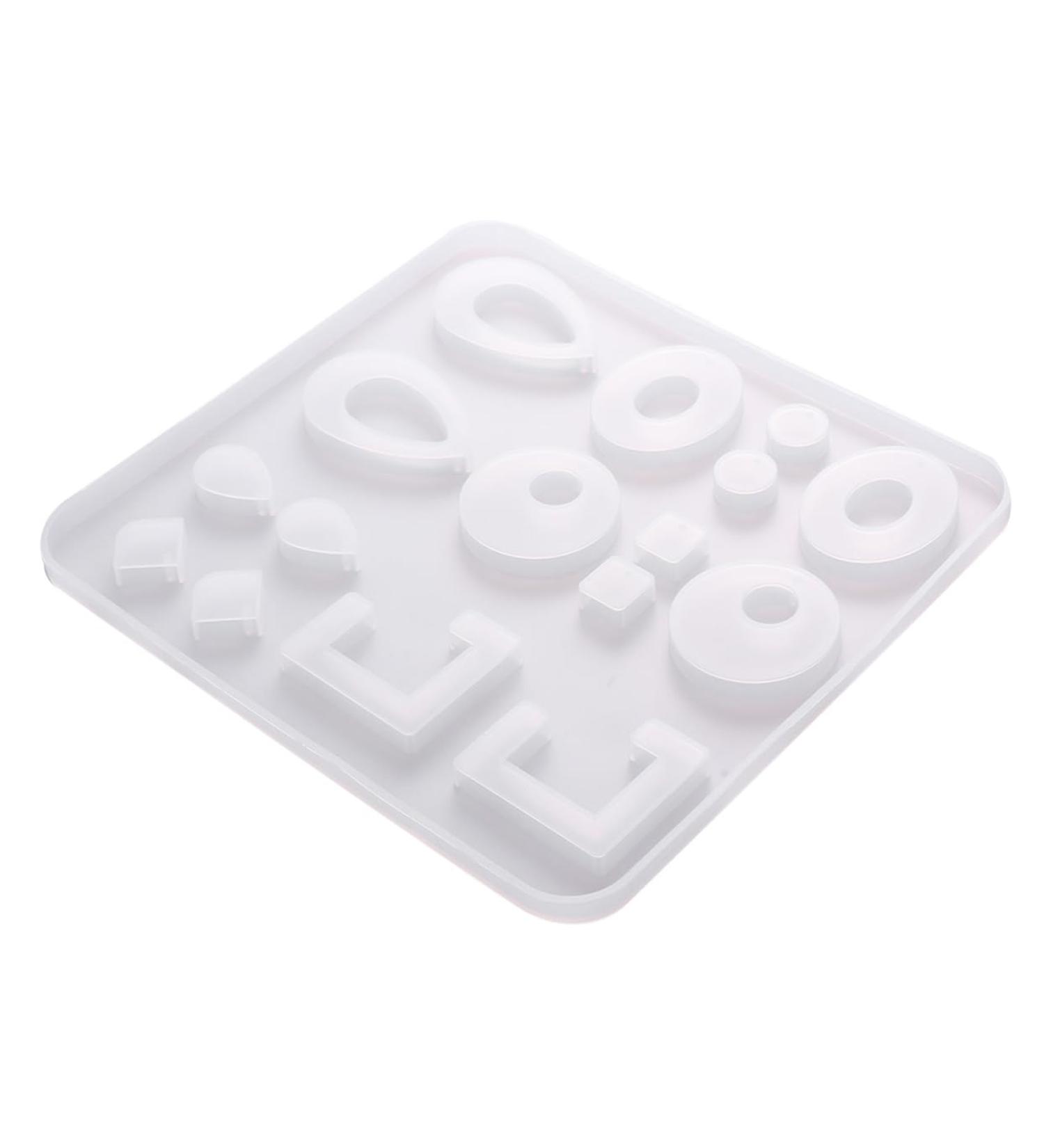 NUOBESTY DIY Jewelery Molds 1pc Epoxy Silicone Pendant Jewelry Studio Making for Eardrop Home DIY White Creative Mold Crystal White 16.8x15.8cm - Buy Online on GoSupps.com