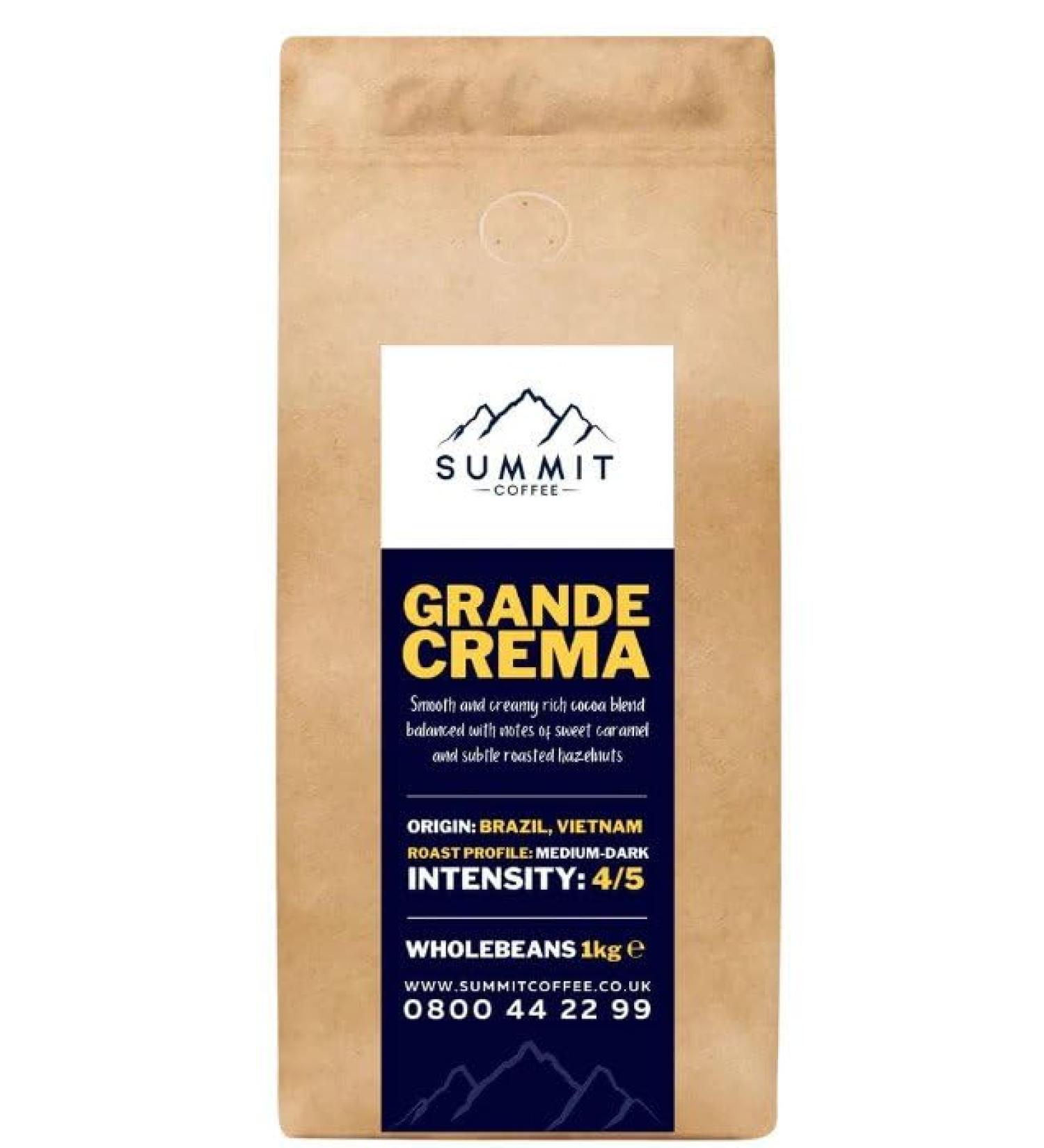 Summit Grande Crema Coffee Beans (500G)
