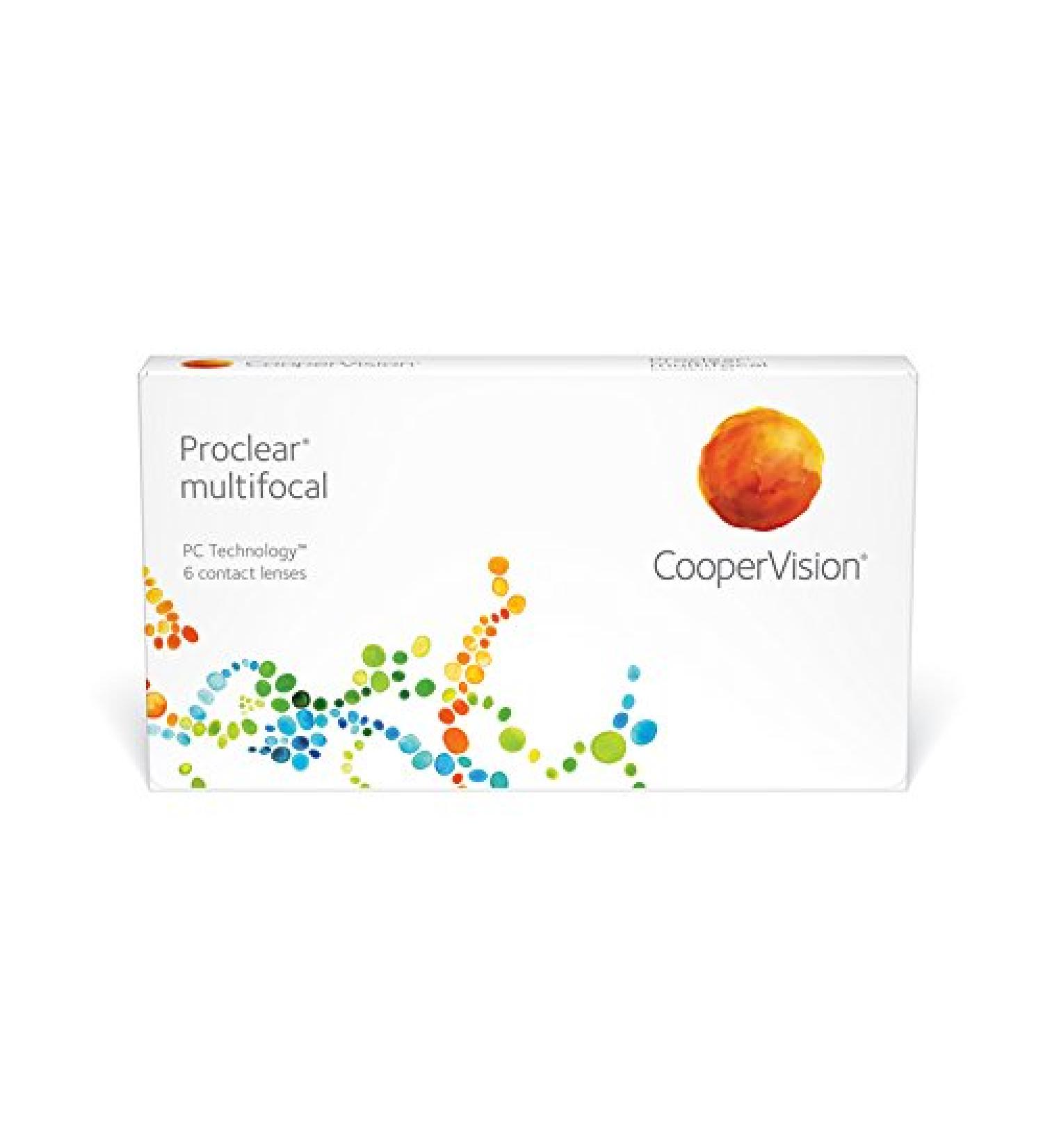 Proclear contact lenses multifocal monthly R 8.7 D 14.4 5.5 diopter addition 2.5 dominant 6 astigmatism