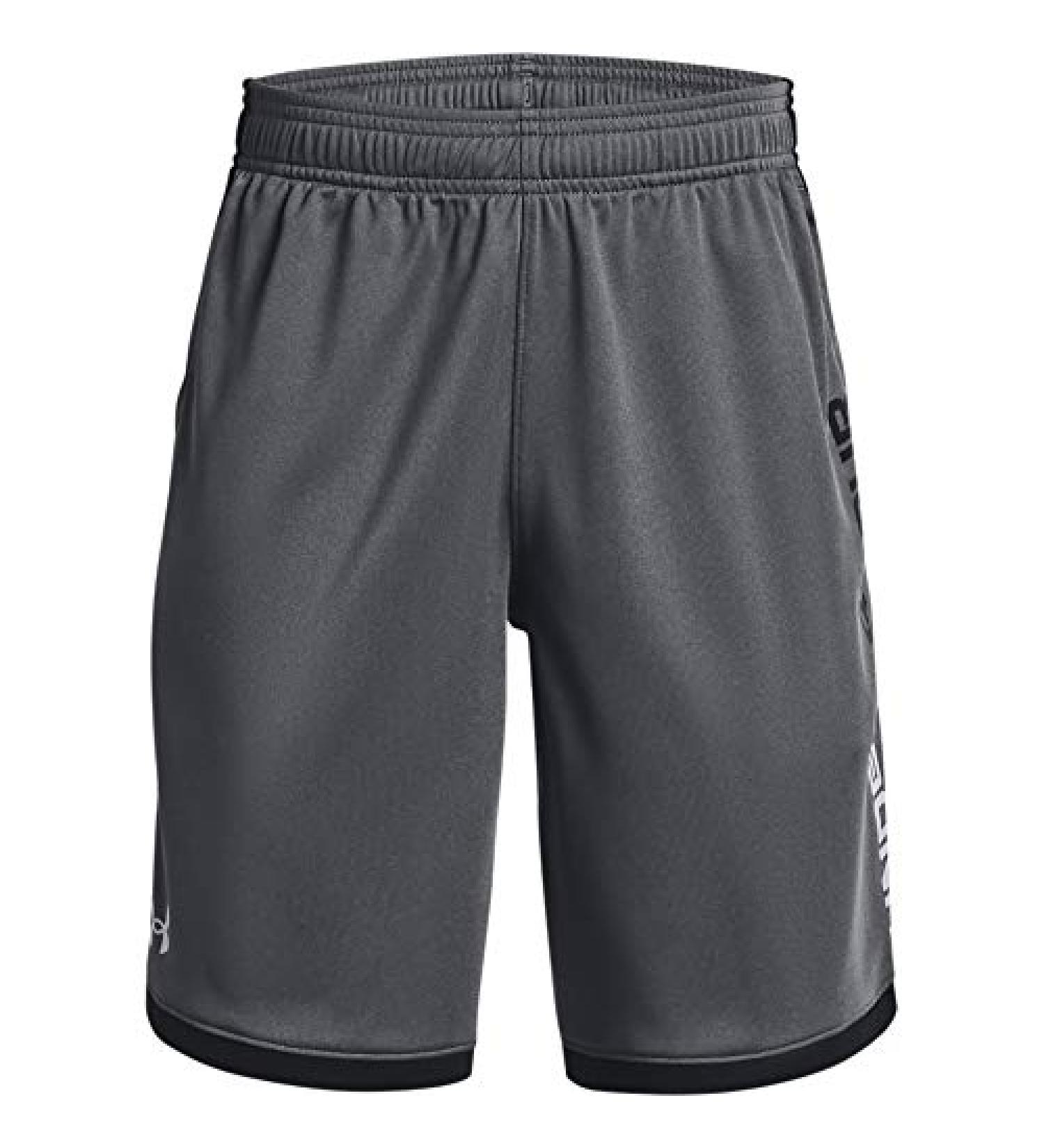 Under Armour Boys' Stunt 3.0 Shorts Medium Pitch Gray (012)/Mod Gray