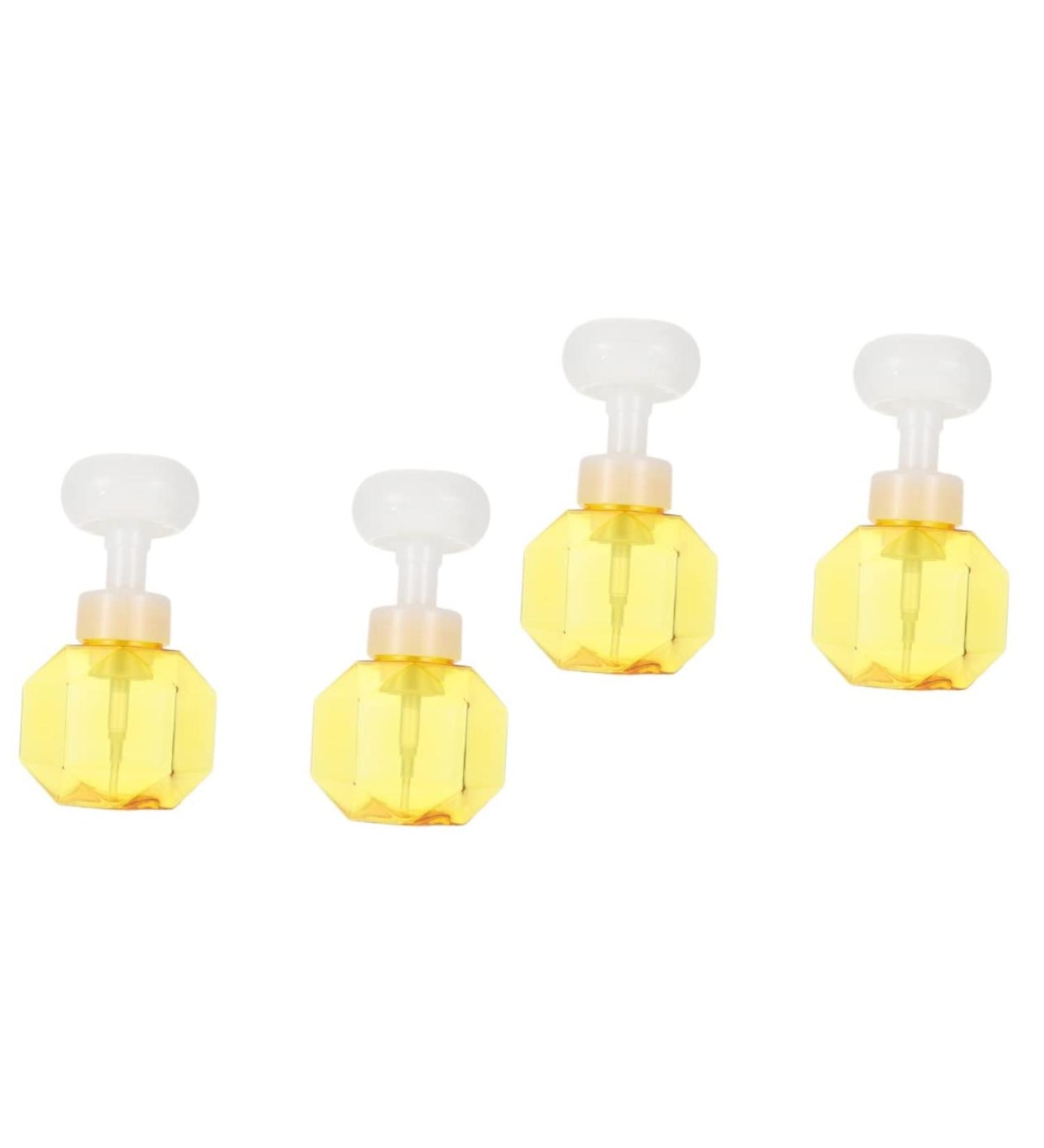 4 Pcs Flower Sparkling Bottle Foaming Hand Soap Soap Bottle Dispenser Head Washer Foam Bottle Travel Foam Bottle Flower Foam Soap Dispenser Foamer Device Cup Foaming Cup Gel/210 (Color : Yellow 2pcsx 9.7x9.7x16.3cmx2pcs Yellow 2pcsx2pcs - Buy Online on GoSupps.com