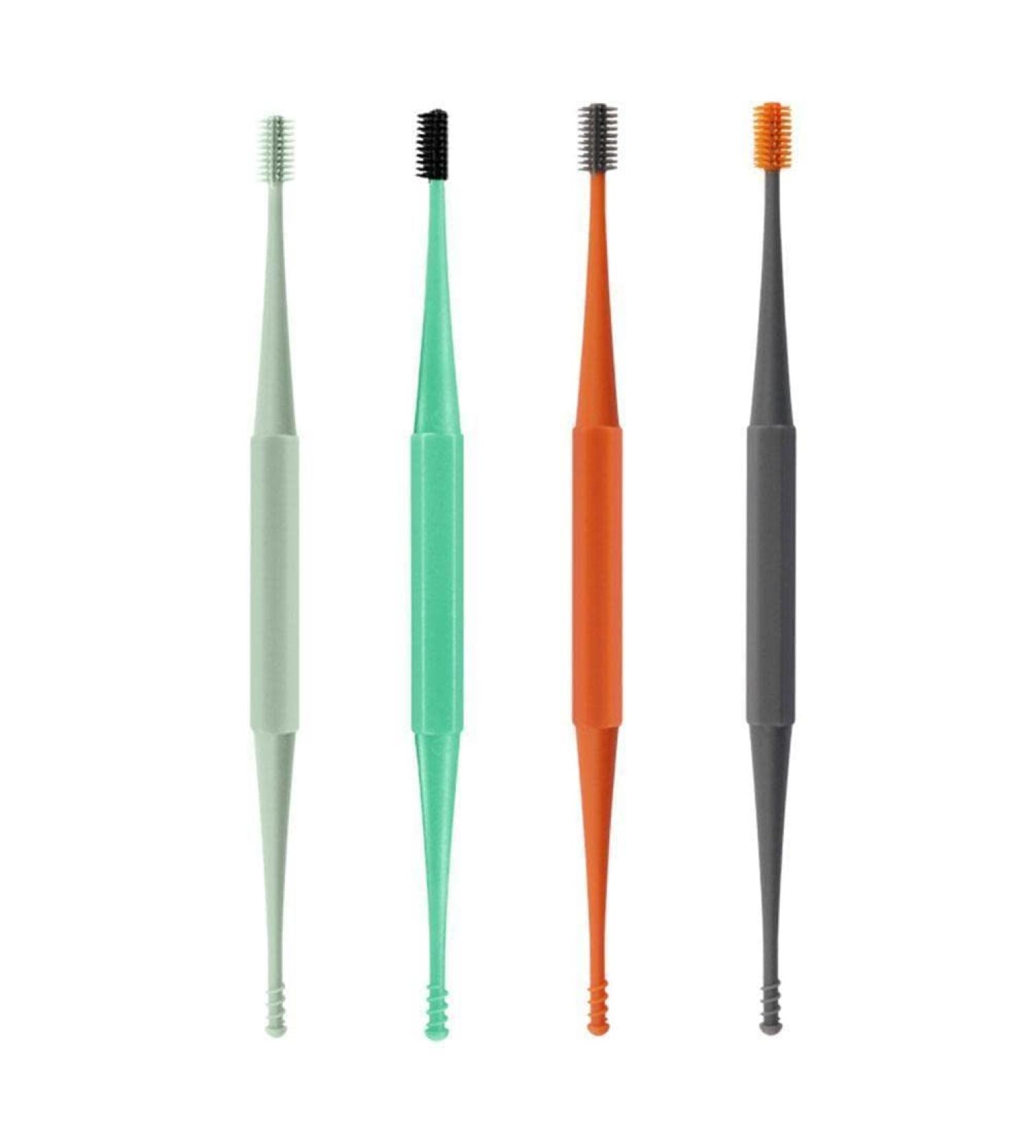 4pcs Double-Head Silicone Ear Cleaner | Soft Rotating Earpick Tool for Wax Removal - Buy Online on GoSupps.com