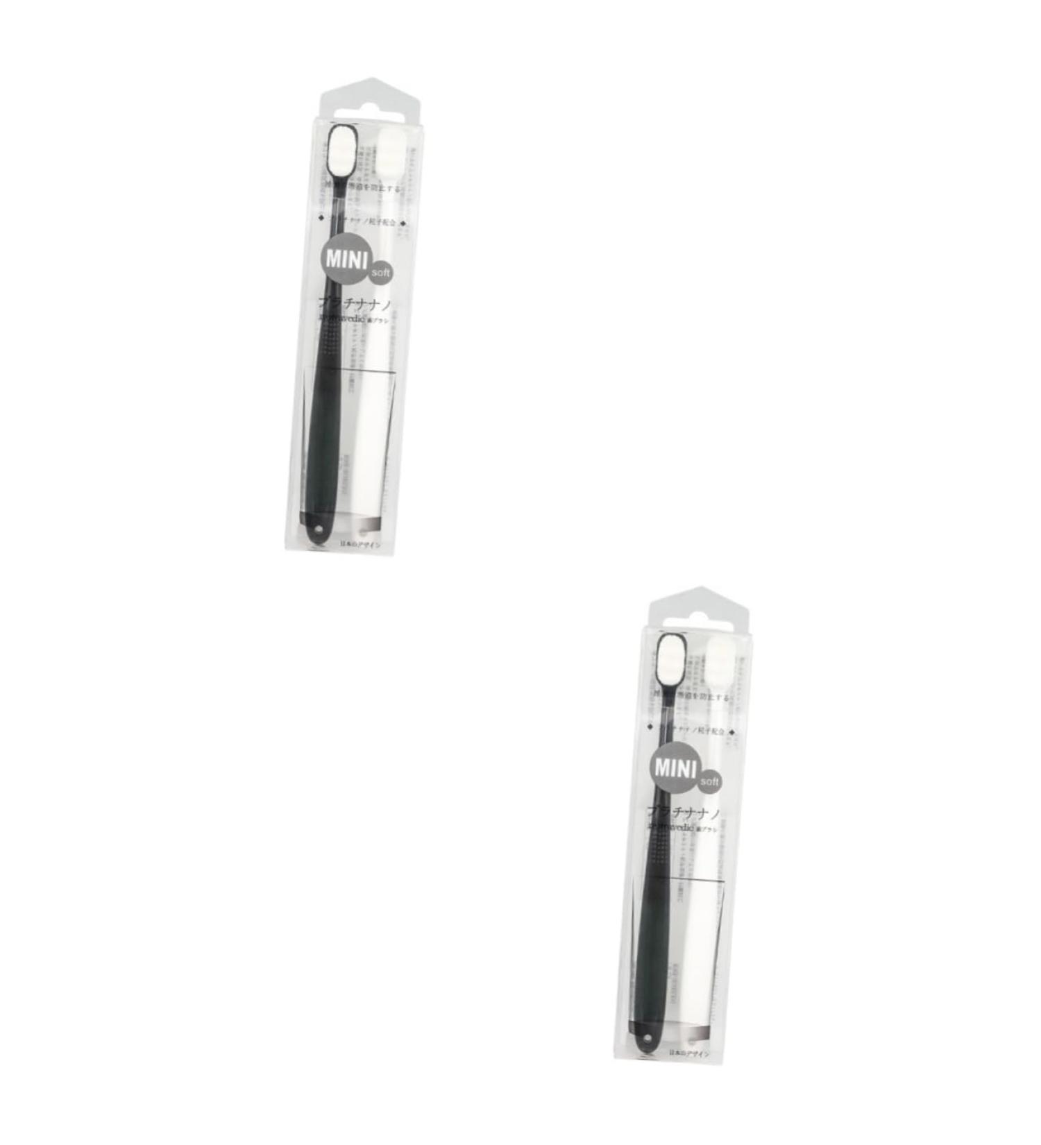 Homsfou Children's Toothbrush Set - 4 Ultra-Fine Soft Bristle Travel Toothbrushes with Dental Floss for Daily Use - Buy Online on GoSupps.com