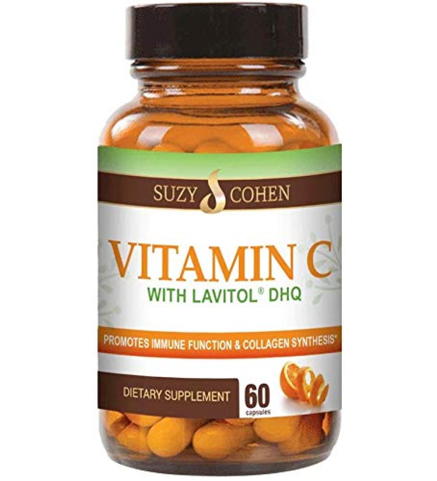 100% Natural Vitamin C from Acerola Cherry with Lavitol DHQ Dihydroquercetin Plus 250 mg Citrus Bioflavonoids - Whole-Food Vitamin C No Synthetic Ascorbic Acid and No Additives - 250 mg 60 Capsules - Buy Online on GoSupps.com