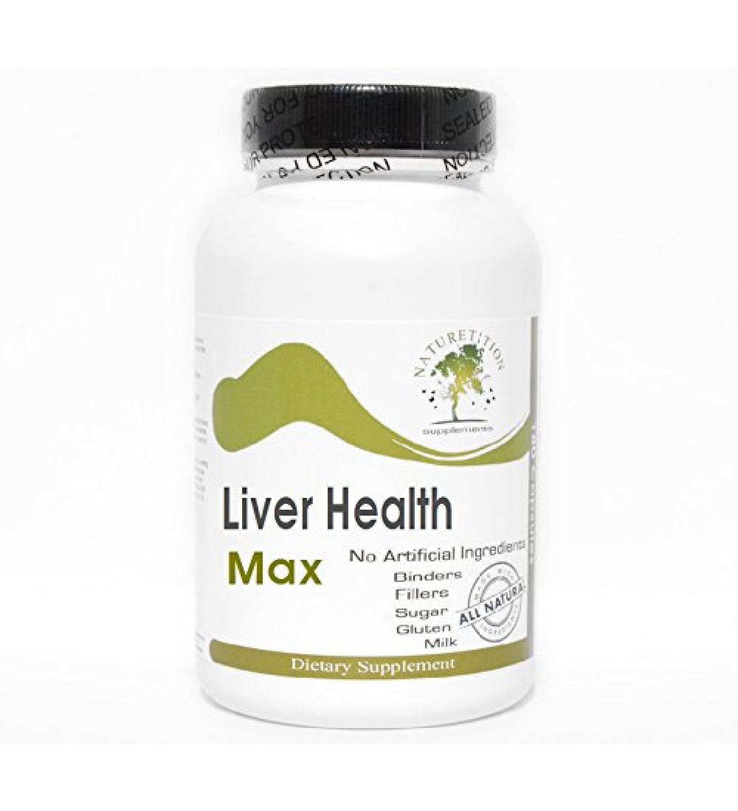 Liver Health Max 180 Capsules - No Additives Naturetition Supplements