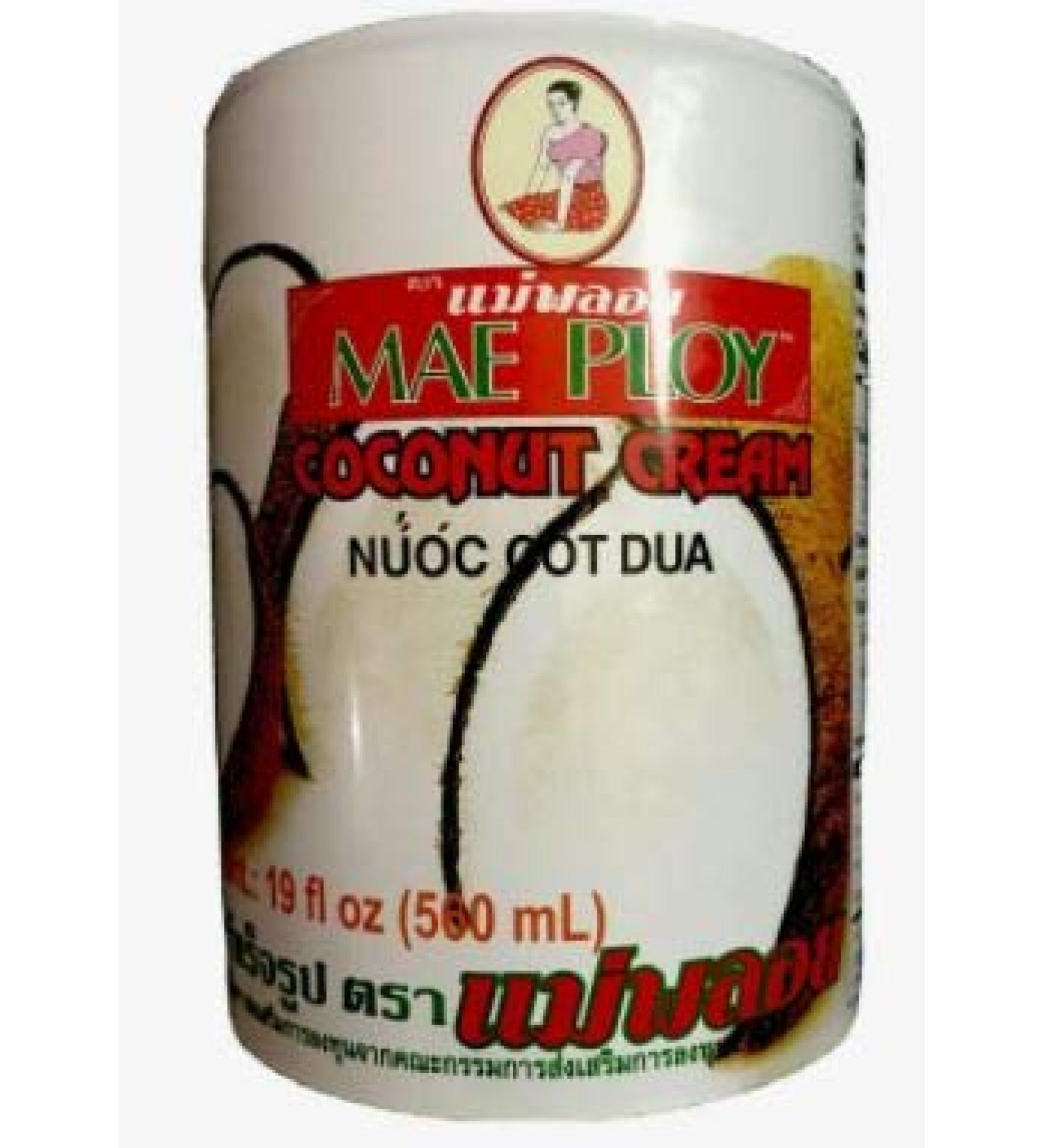 Mae Ploy Coconut Cream - Asian Cuisine Most Popular Cream (6 Cans) 18.94 Fl Oz (Pack of 6)