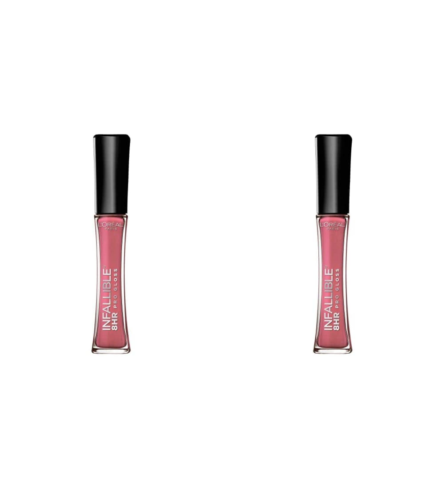 L'Oreal Paris Infallible 8 Hour Hydrating Lip Gloss Sunset 0.5oz (Pack of 2) - Long-Lasting High-Shine Lip Color - Buy Online on GoSupps.com