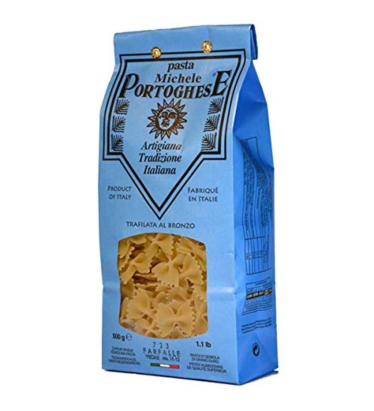 Michele Portoghese Farfalle pasta pasta from Italy durum wheat semolina slow drying 500 g