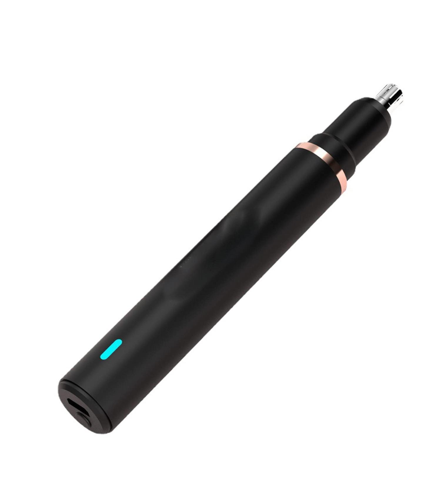 Premium Electric Nose Hair Trimmer for Men - Waterproof & Rechargeable Eyebrow & Sideburn Trimming Tool - Eco-Friendly Travel Design (Black - Buy Online on GoSupps.com