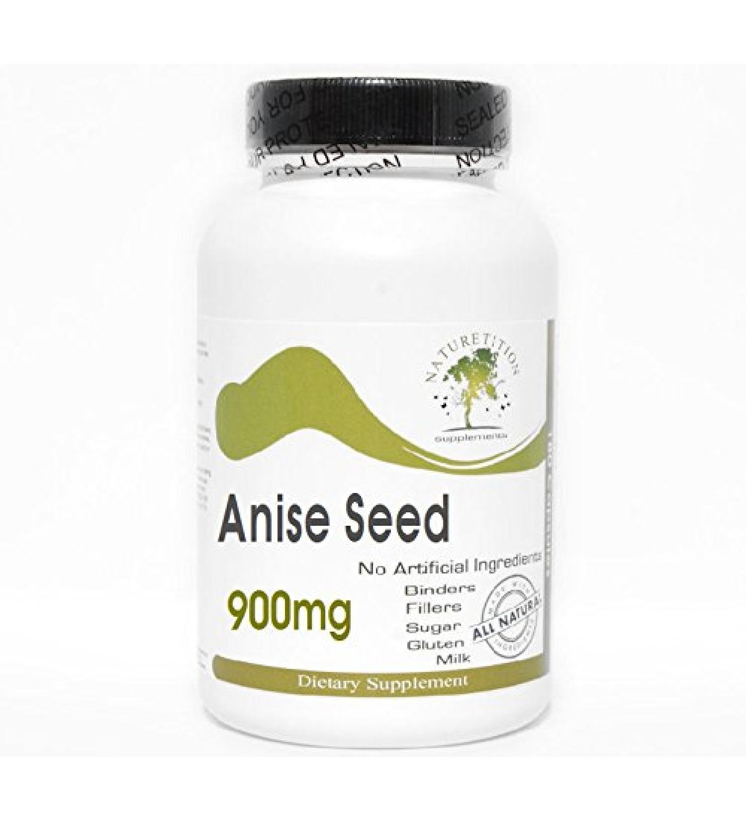 Anise Seed 900mg 180 Capsules - No Additives Naturetition Supplements