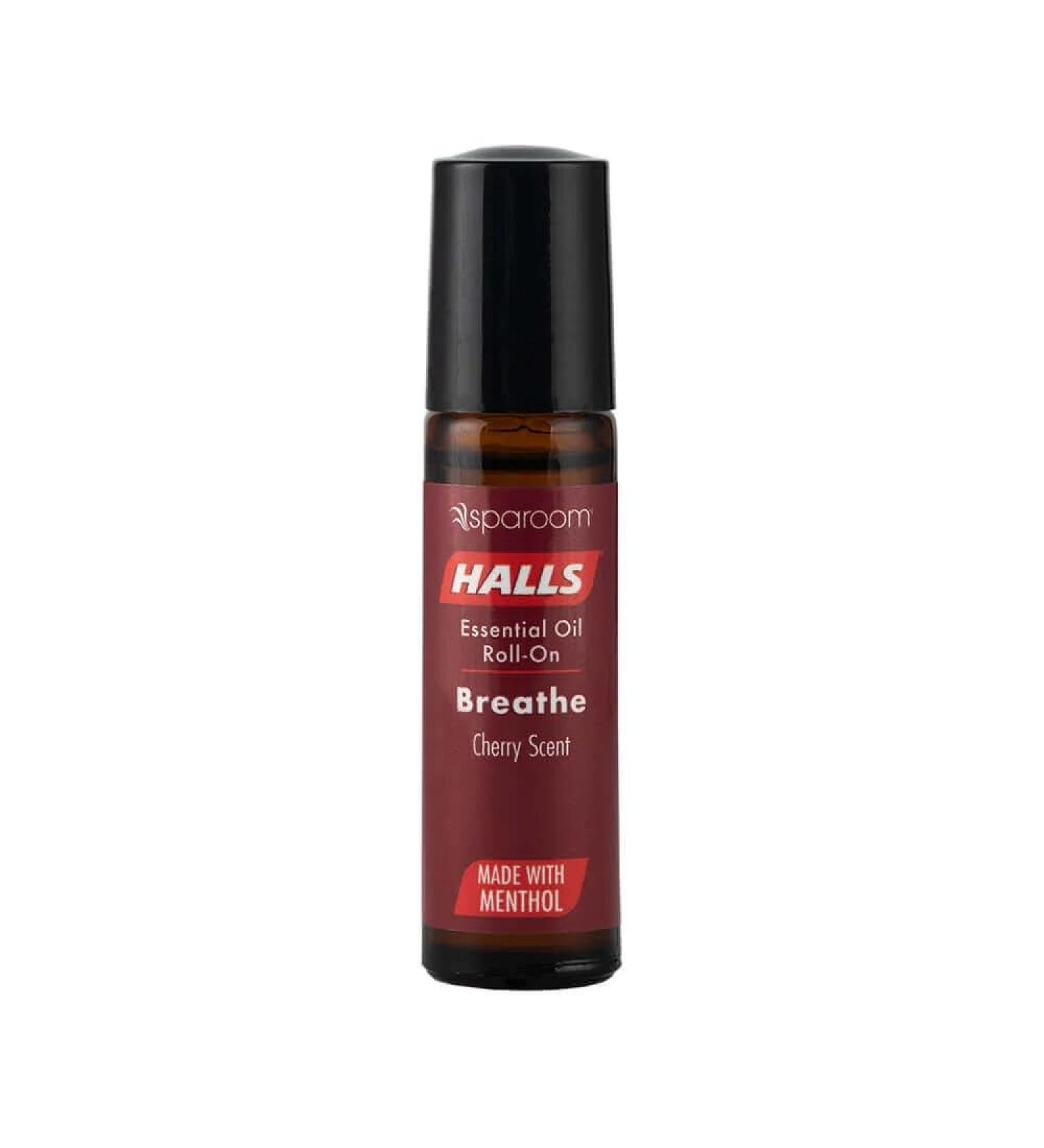 Halls Breathe Essential Oil Roll On Cherry Menthol-Infused Aromatherapy Blend for Focus and Tension Travel-Friendly Relaxation Support with Natural Botanical Oils 10mL Precision Applicator Cherry 0.33 Fl Oz (Pack of 1) - Buy Online on GoSupps.com