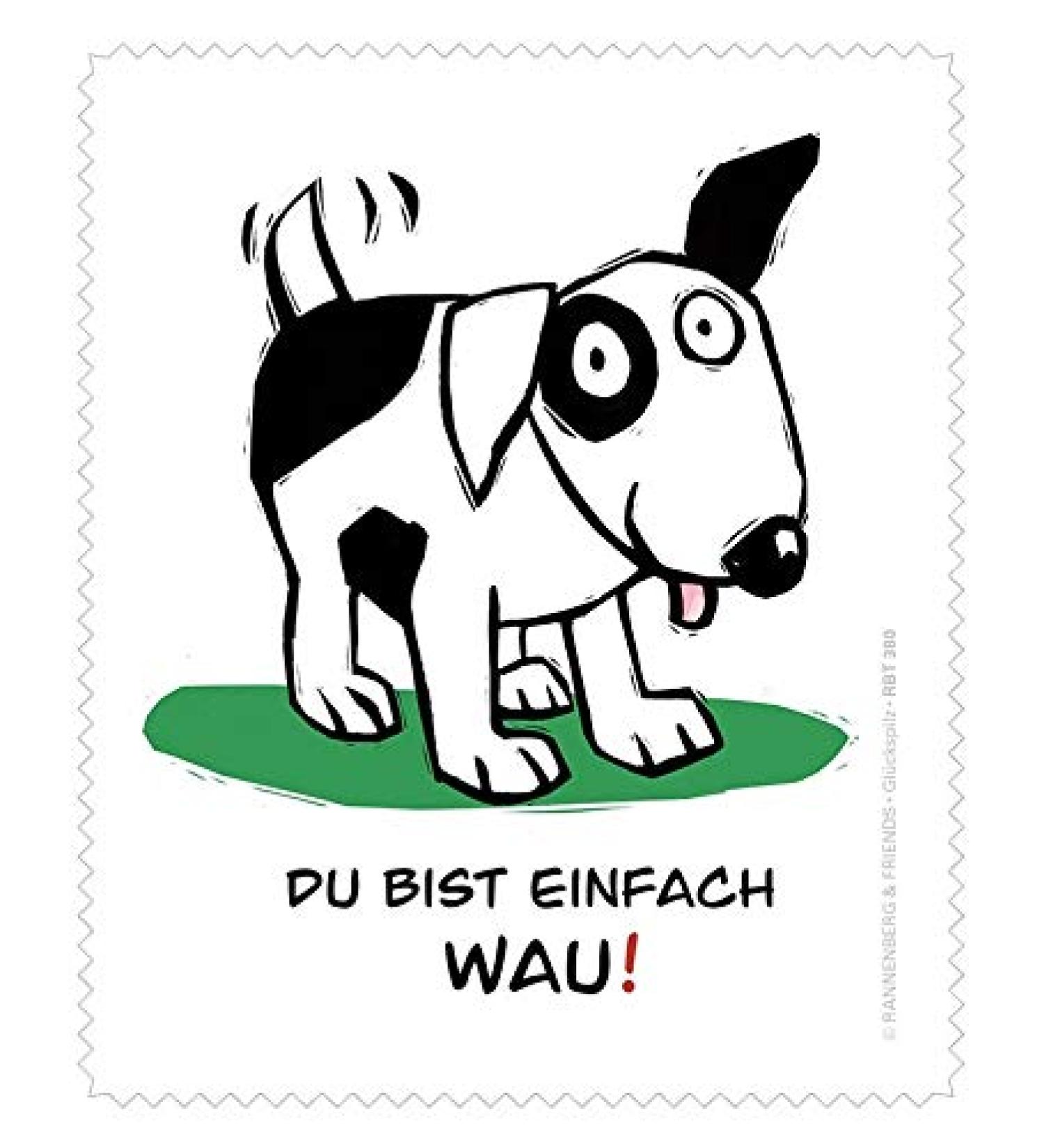 Funny motif glasses cleaning cloth "Gl ckspilz zusammen" by Rannenberg & Friends