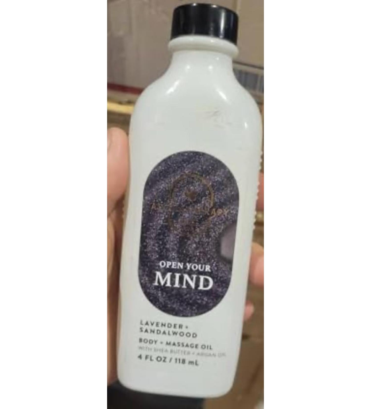 Lavender Sandalwood Bath Body Aromatherapy Body Massage Oil Natural Essential Oils Works 4 oz