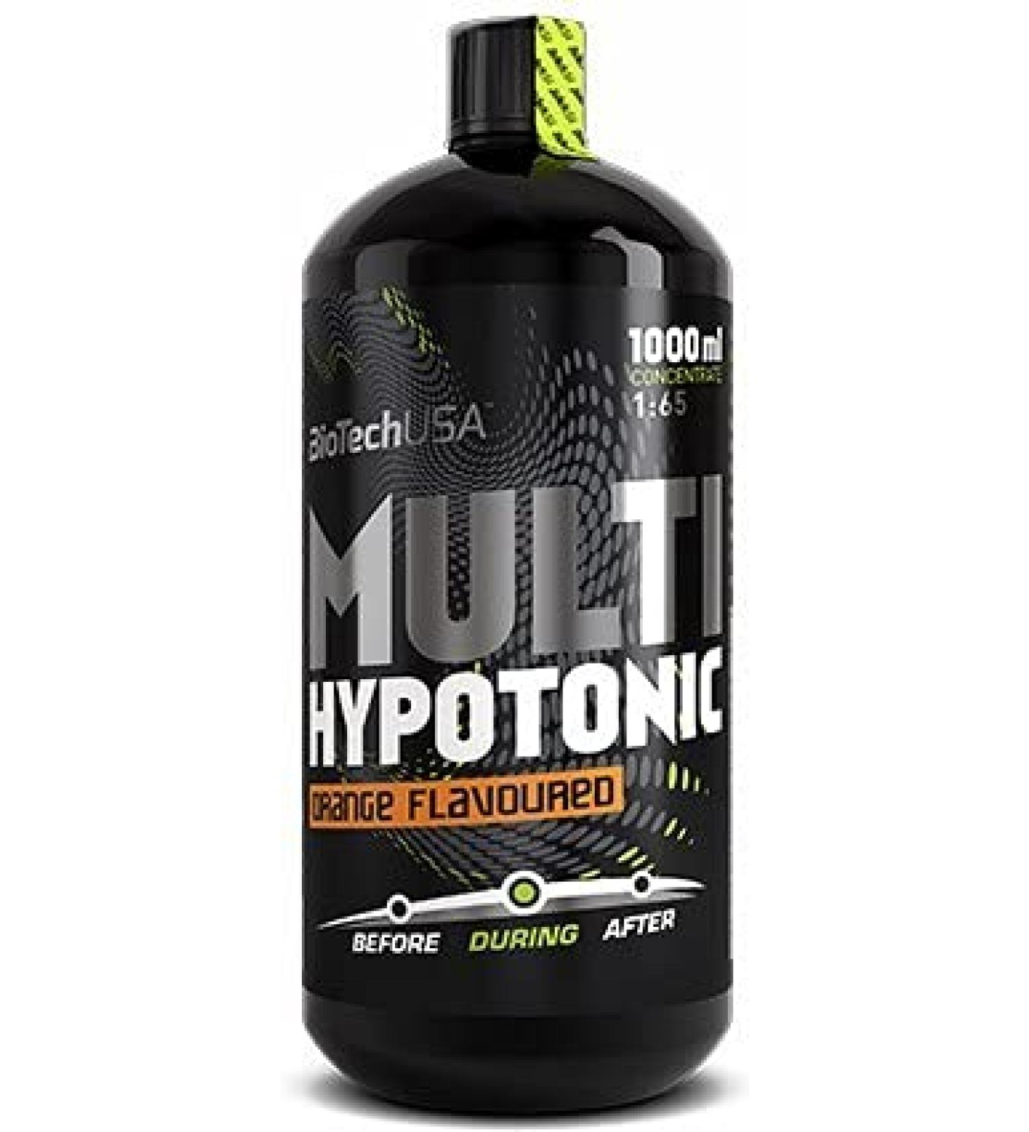 Biotechusa Multi Hypotonic |Liquid concentrate |Refill energy and vitamins during training |High glycemic carbohydrates for optimal performance1000 ml |Orange