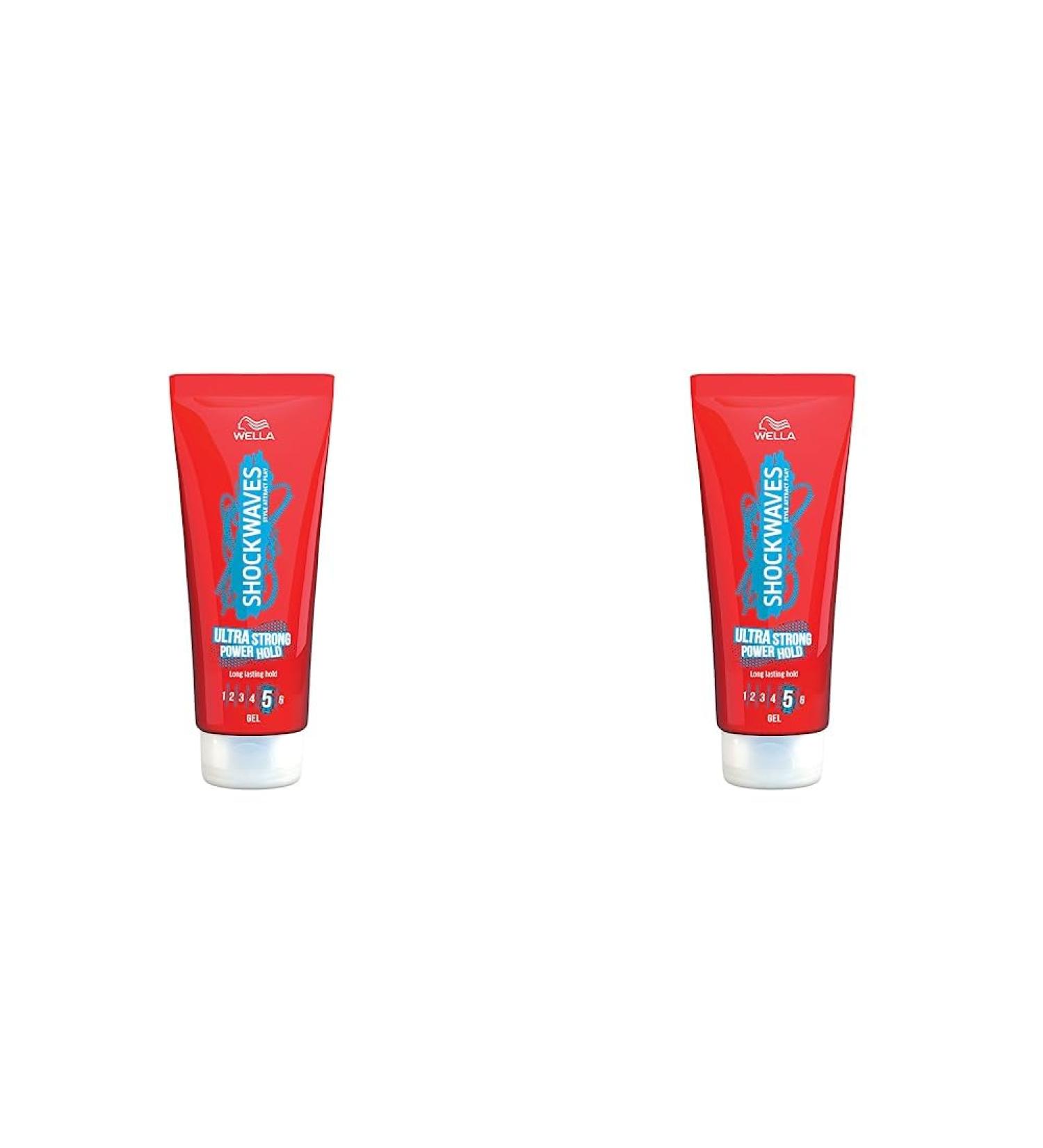 Wella Shockwaves Ultra Strong Power Hold Gel 200ml (Pack of 2) 200 ml (Pack of 2) - Buy Online on GoSupps.com
