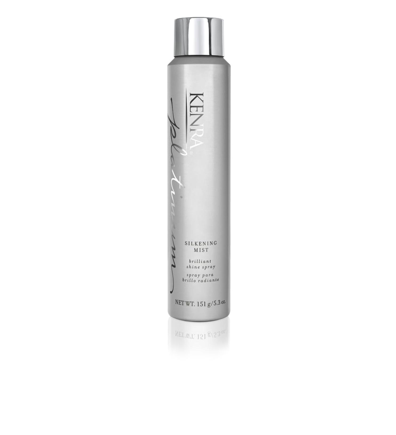 Kenra Platinum Silkening Mist | Brilliant Shine Spray | Smooths Flyaways Detangles and Tames Frizz | Humidity Protection | All Hair Types 50% VOC 5.3 Ounce (Pack of 1) - Buy Online on GoSupps.com
