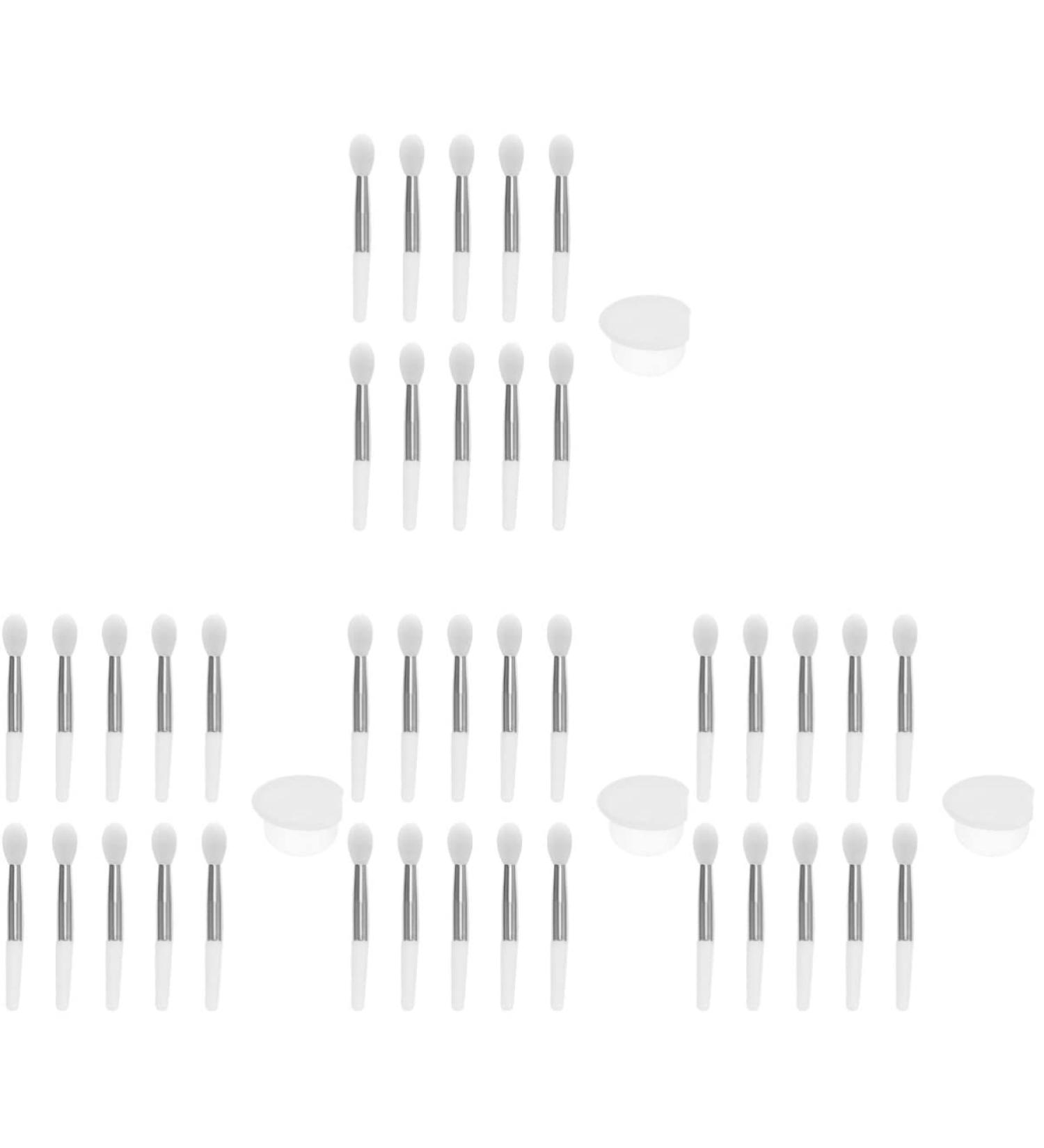 FRCOLOR Silicone Lip Brush Set - 4 Pcs Exfoliating Lip Scrub & Balm Applicator - White Lip Gloss Makeup Tools for Travel - Buy Online on GoSupps.com