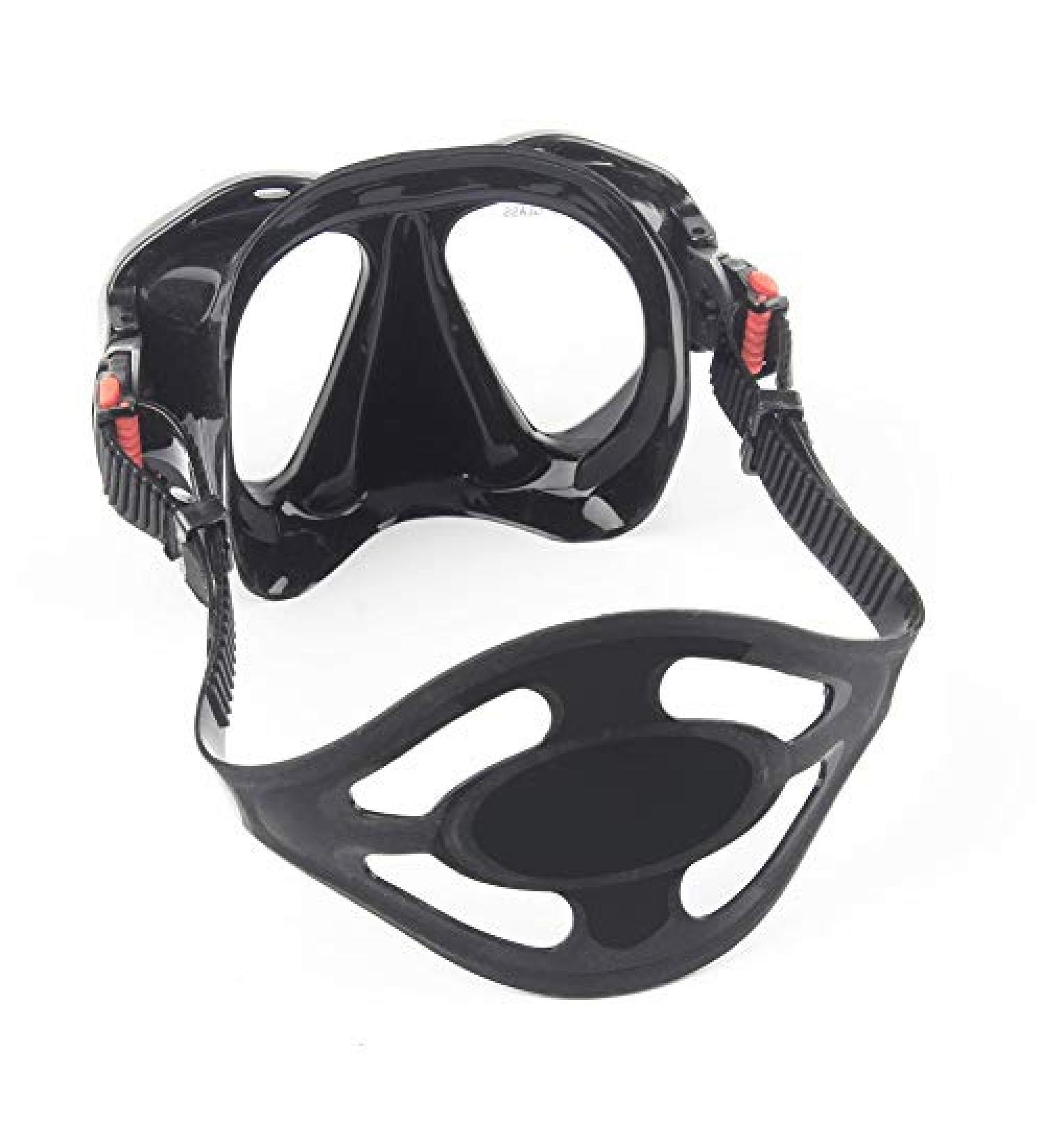EXP VISION Silicone Diving Mask Strap Black Scuba Diving Replacement Swim Mask Snorkel Goggles Strap