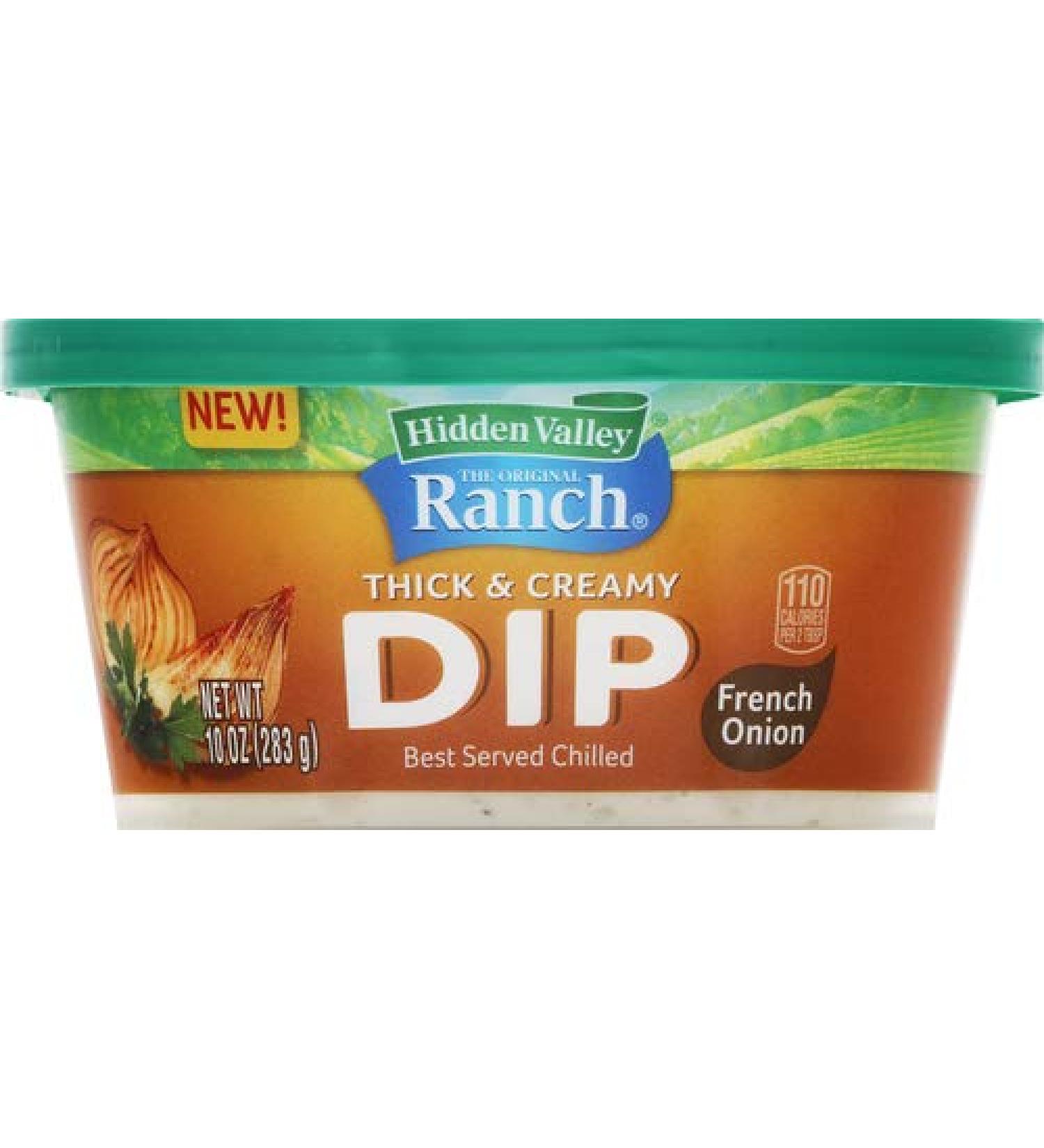 Hidden Valley French Onion Dip 10 oz - Ready-to-Eat (Packaging May Vary) - Buy Online on GoSupps.com