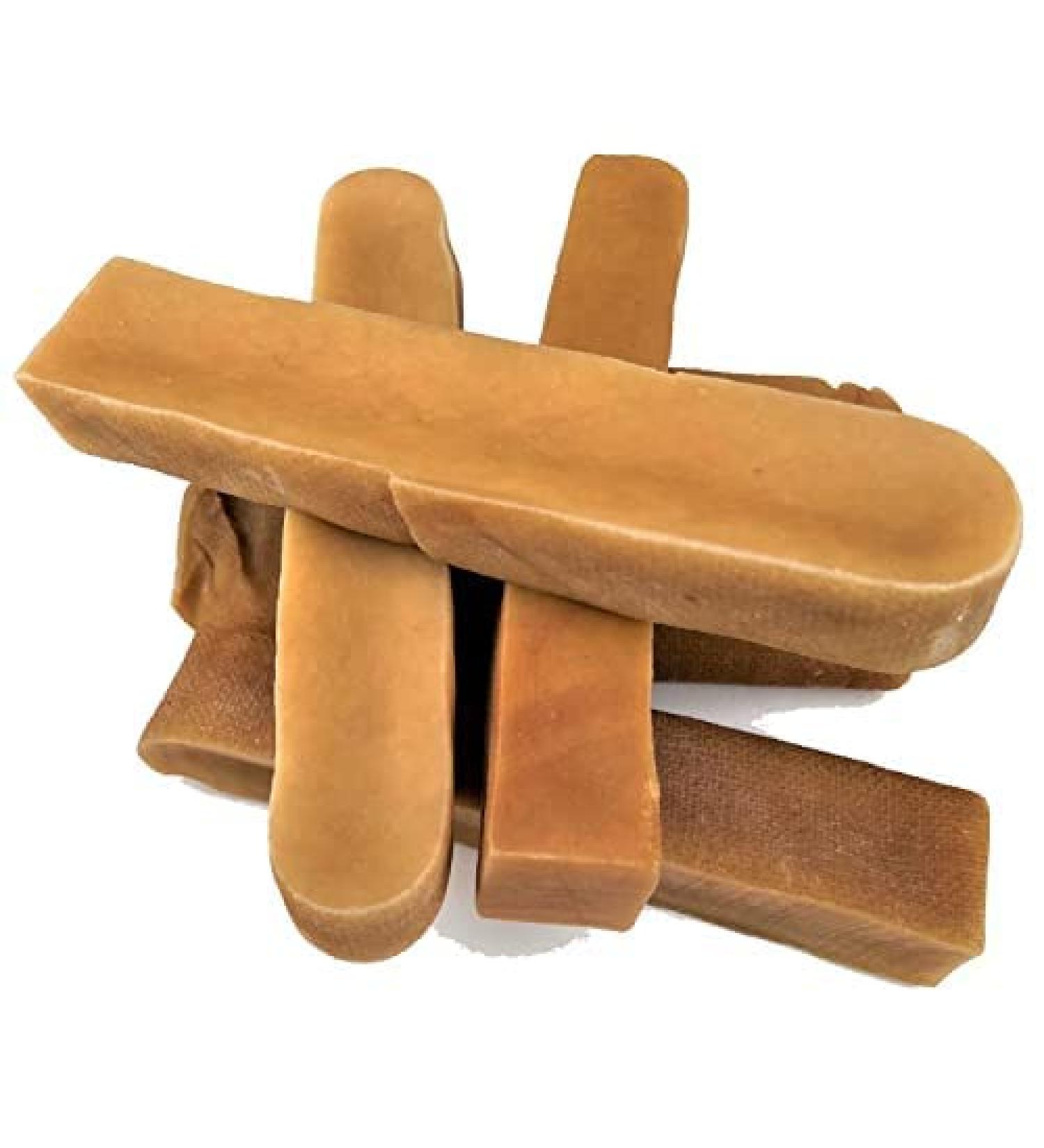 Himalayan Yak Cheese Dog Chew - Himalayan Dog Chew - Cheese Bones for Dogs - Dog Chew- Cheese Bone - Long Lasting Dog Treats for Aggressive Chewers - Keeps Dogs Busy - Sherpa Chew - *(Large 4 Pack)* 1 count (Pack of 4) - Buy Online on GoSupps.com