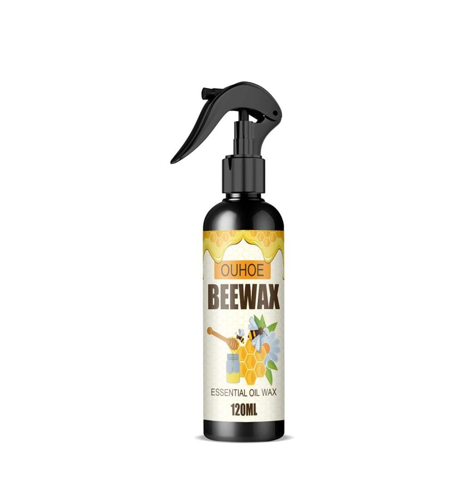 Beeswax Spray 120ml Wood Seasoning Beewax Spray Natural Micro Beeswax Furniture Polish and Cleaner Furniture Polish Cleaner Bees Wax Polish for Wood - Buy Online on GoSupps.com