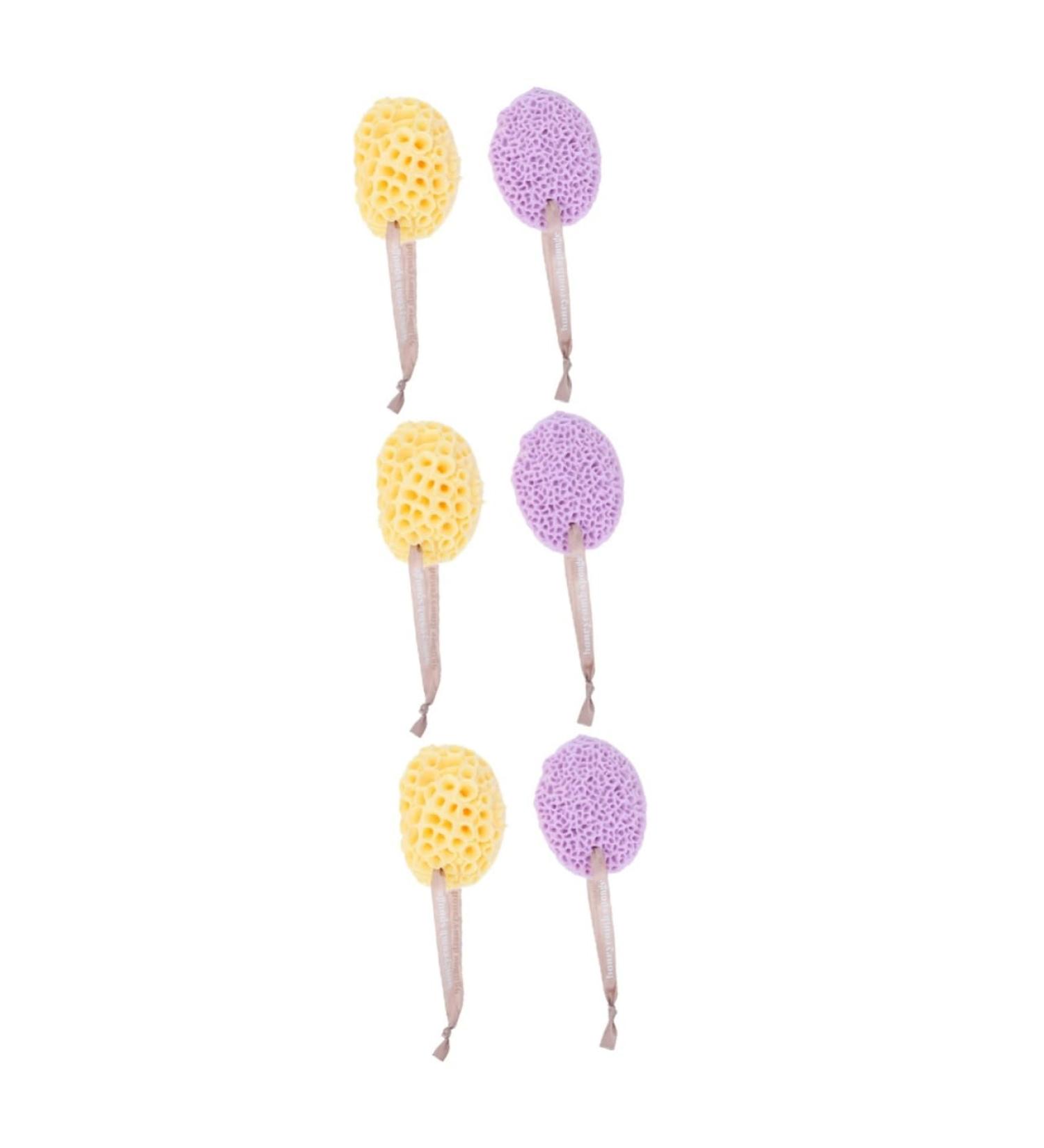 Buy Housoutil 6 Pcs Bath Ball Sponges - Super Soft Polyurethane Body Wash and Kids Loofahs for Spa Cleaning | International Shipping Available - Buy Online on GoSupps.com