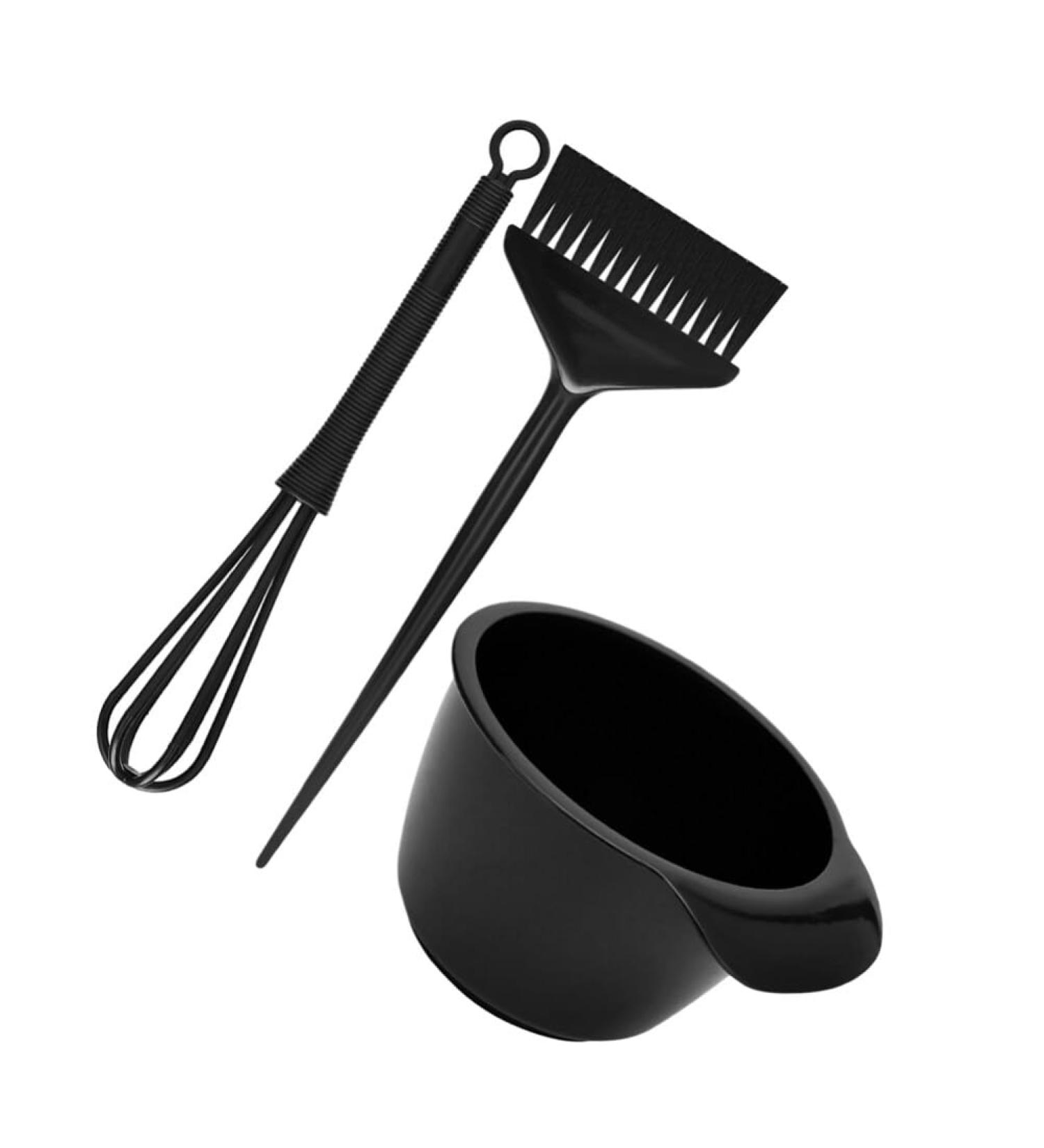 minkissy 1 Set Hair Dyeing Bowl Set Hair Dyeing Brush and Bowl Stirring Stick Hair Coloring Brush Hair Dyeing Set for Barber Salon - Buy Online on GoSupps.com