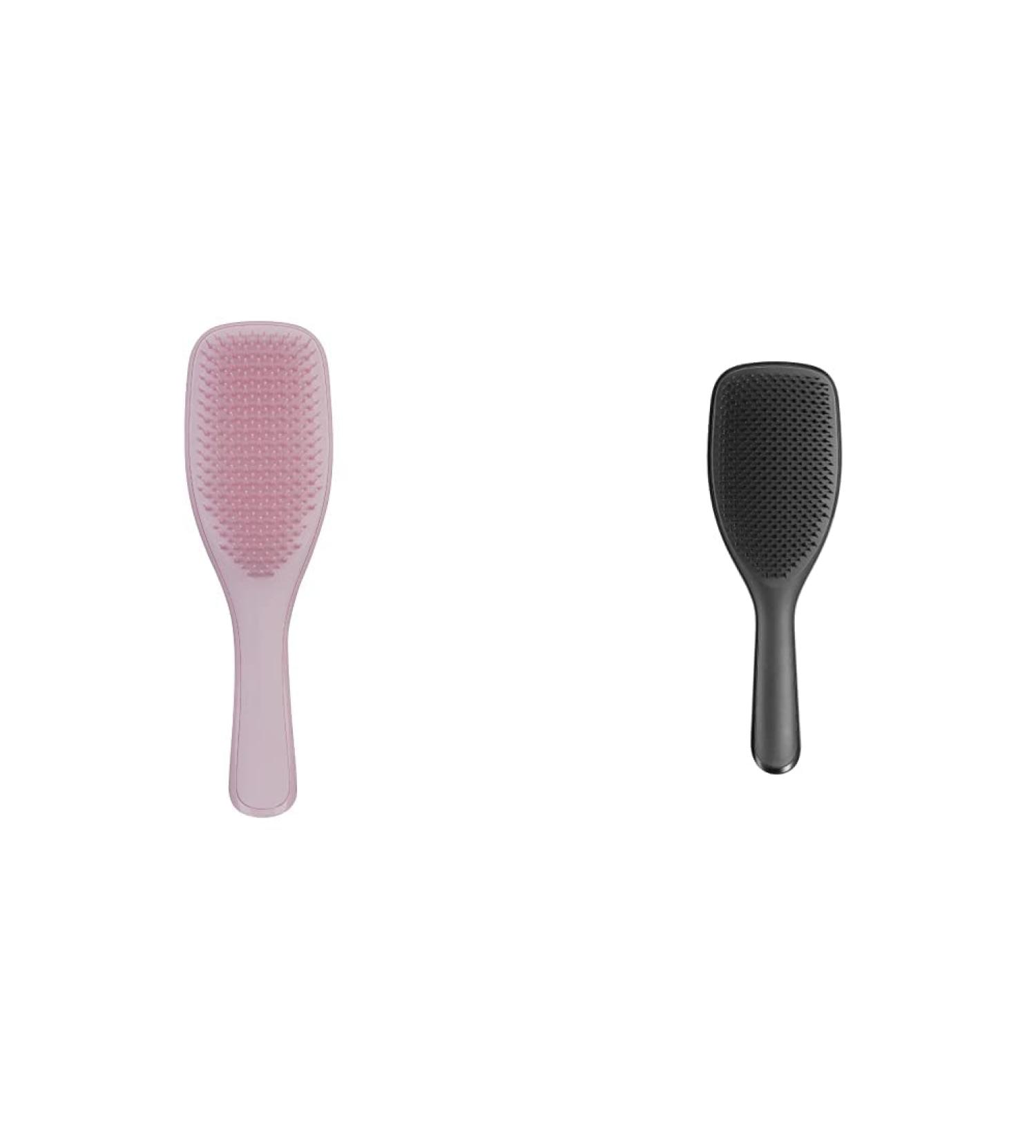 Best Tangle Teezer Hairbrush Bundle: Wet Detangler Millennial Pink & Large Black for Thick Hair - Buy Online on GoSupps.com